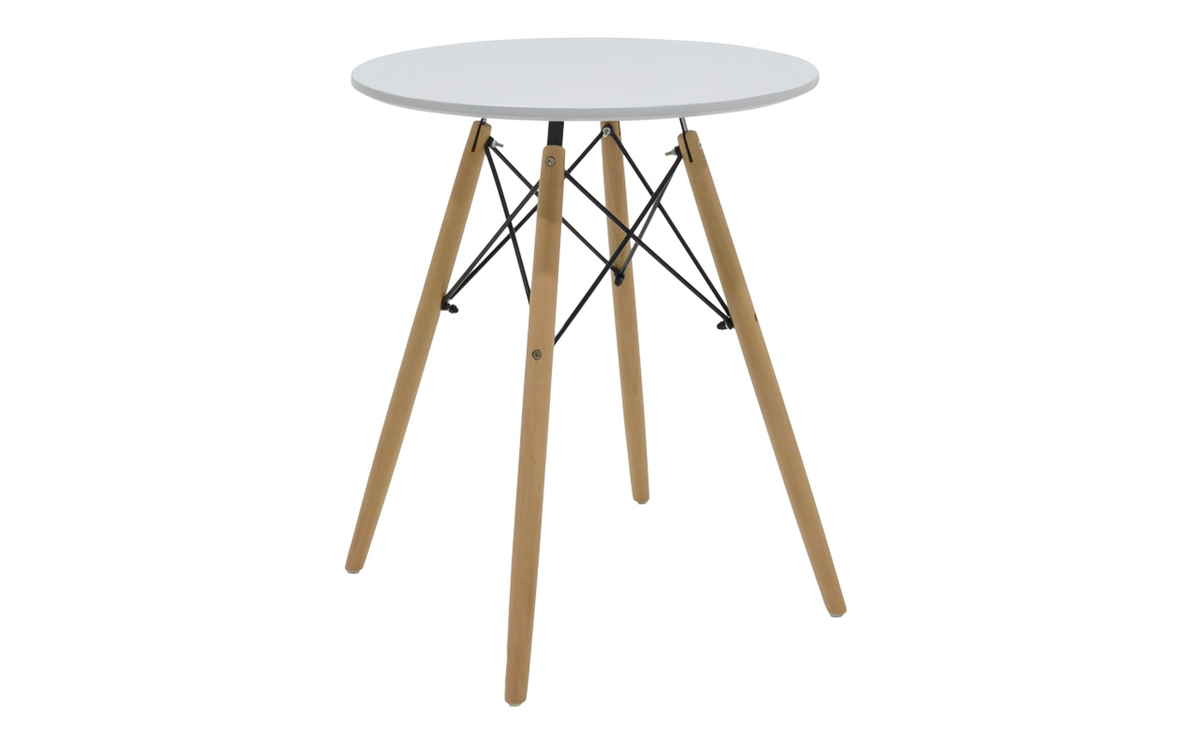 Masa dining Giulita, alb + natural  1