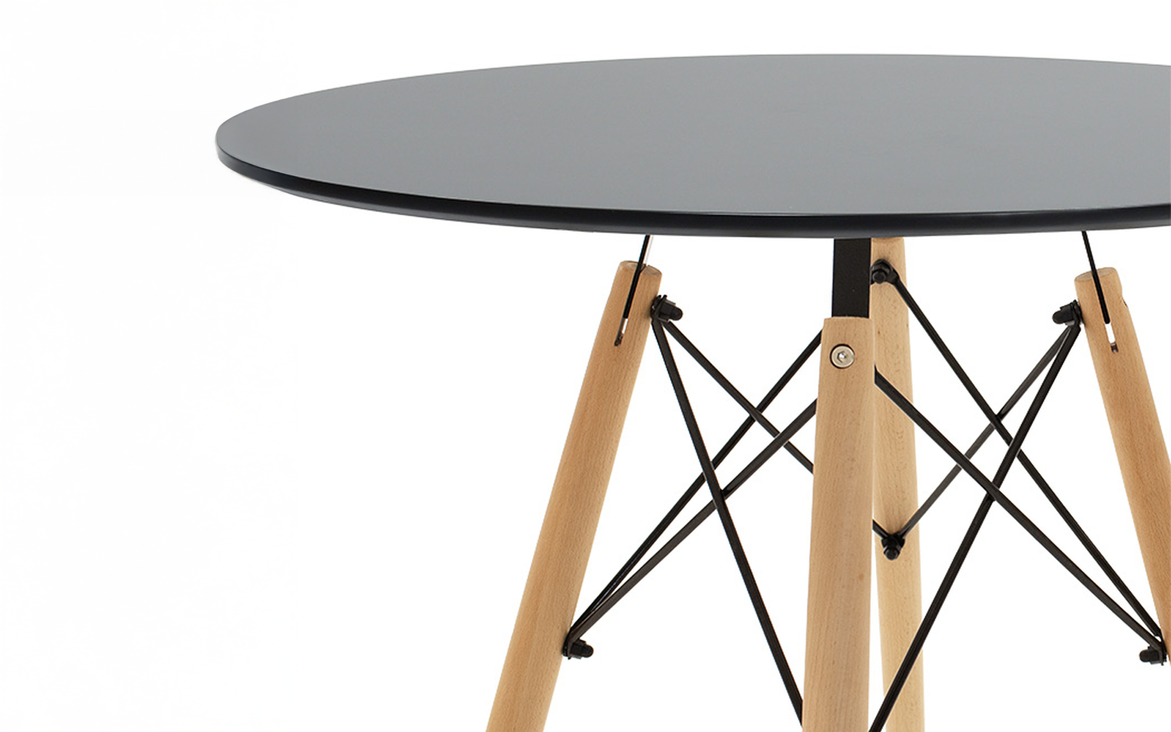 Masa dining Giulita, negru + natural  4