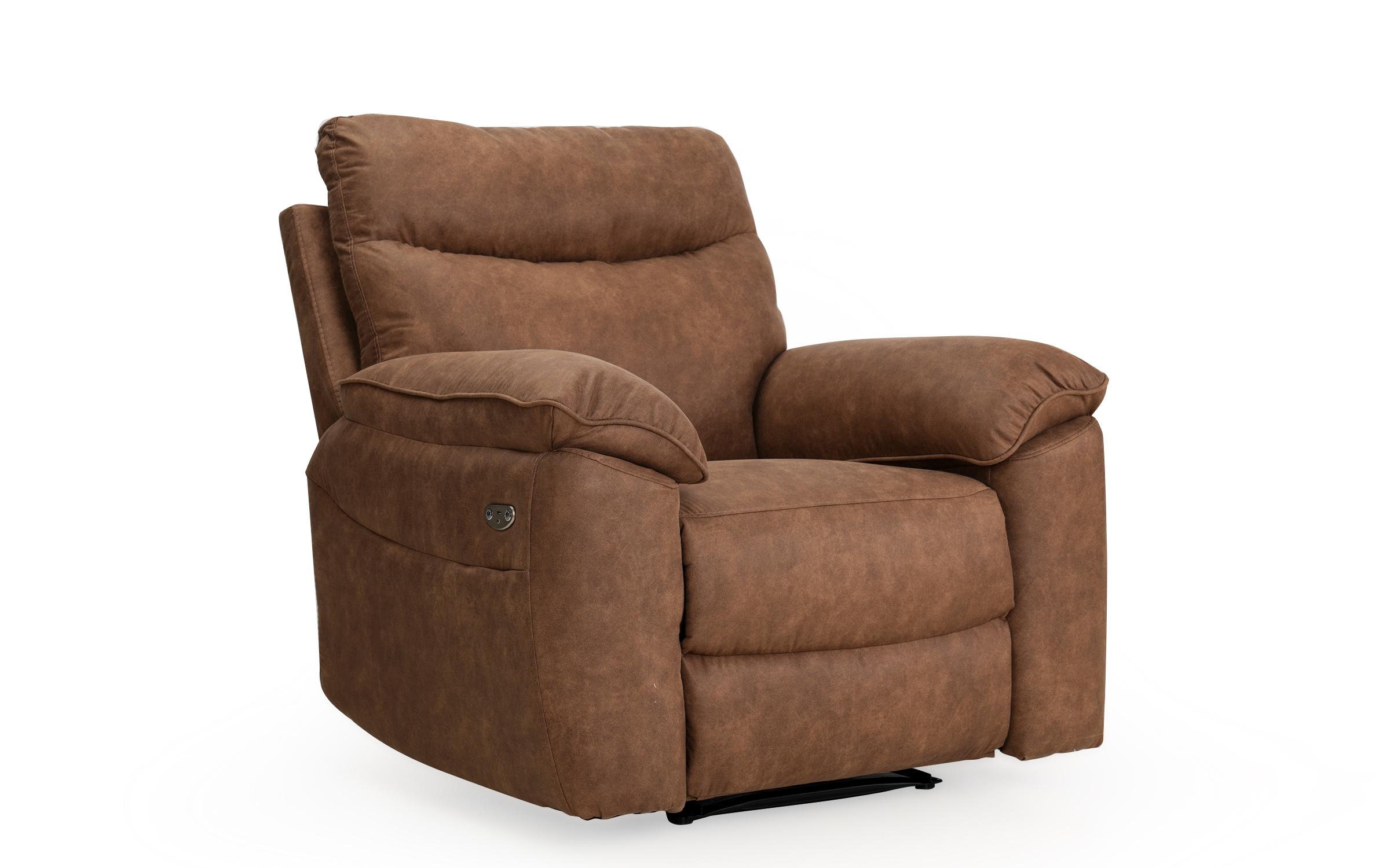 Recliner fotoliu Adesto / cu mecanism electric/, maro  9