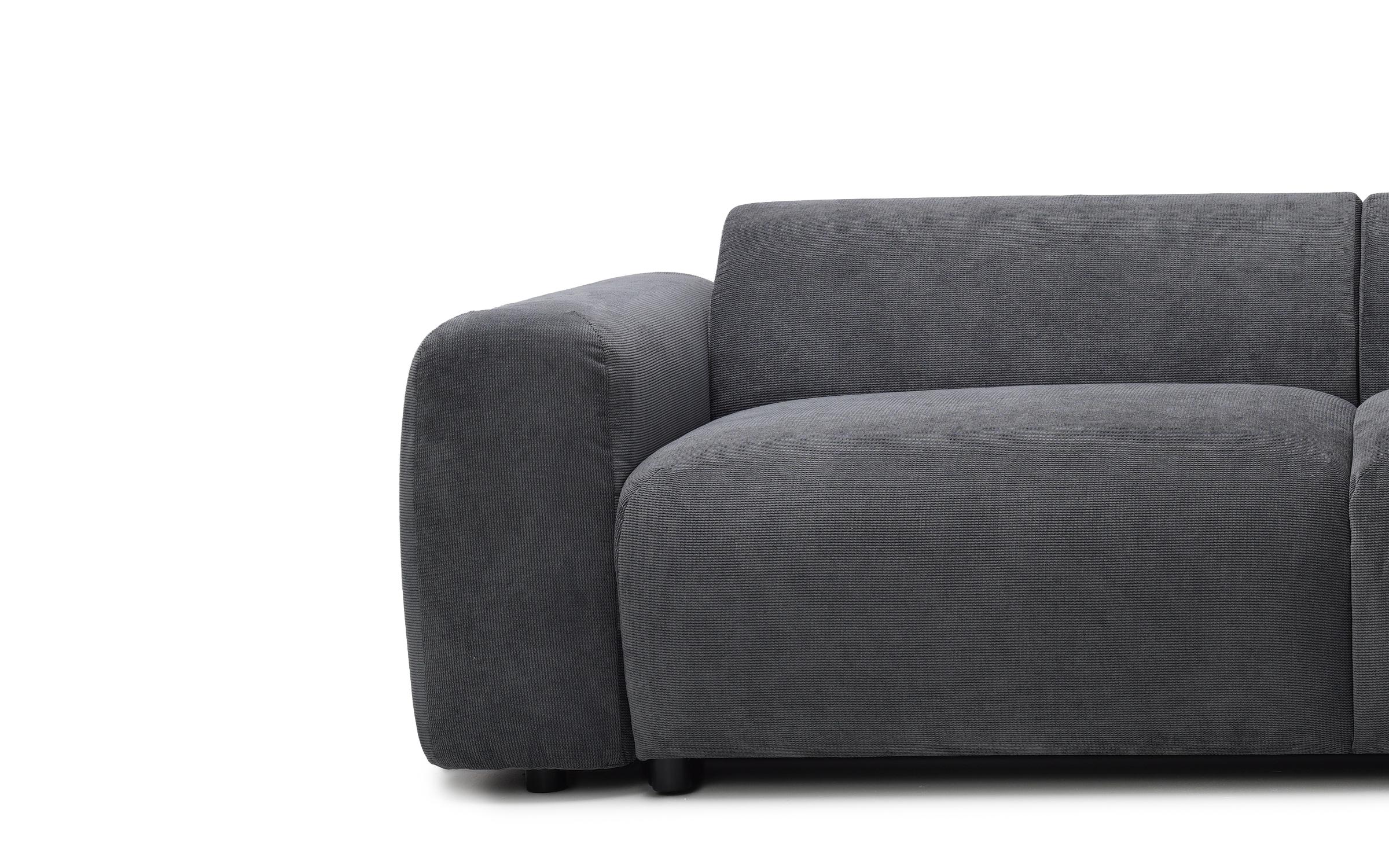 Canapea extensibila Claudi, gri inchis  2