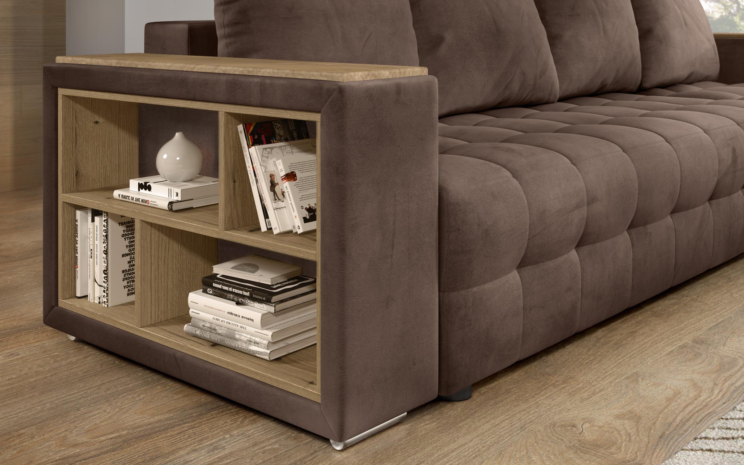 Coltar extensibil cu brat etajera Napoli, maro  8