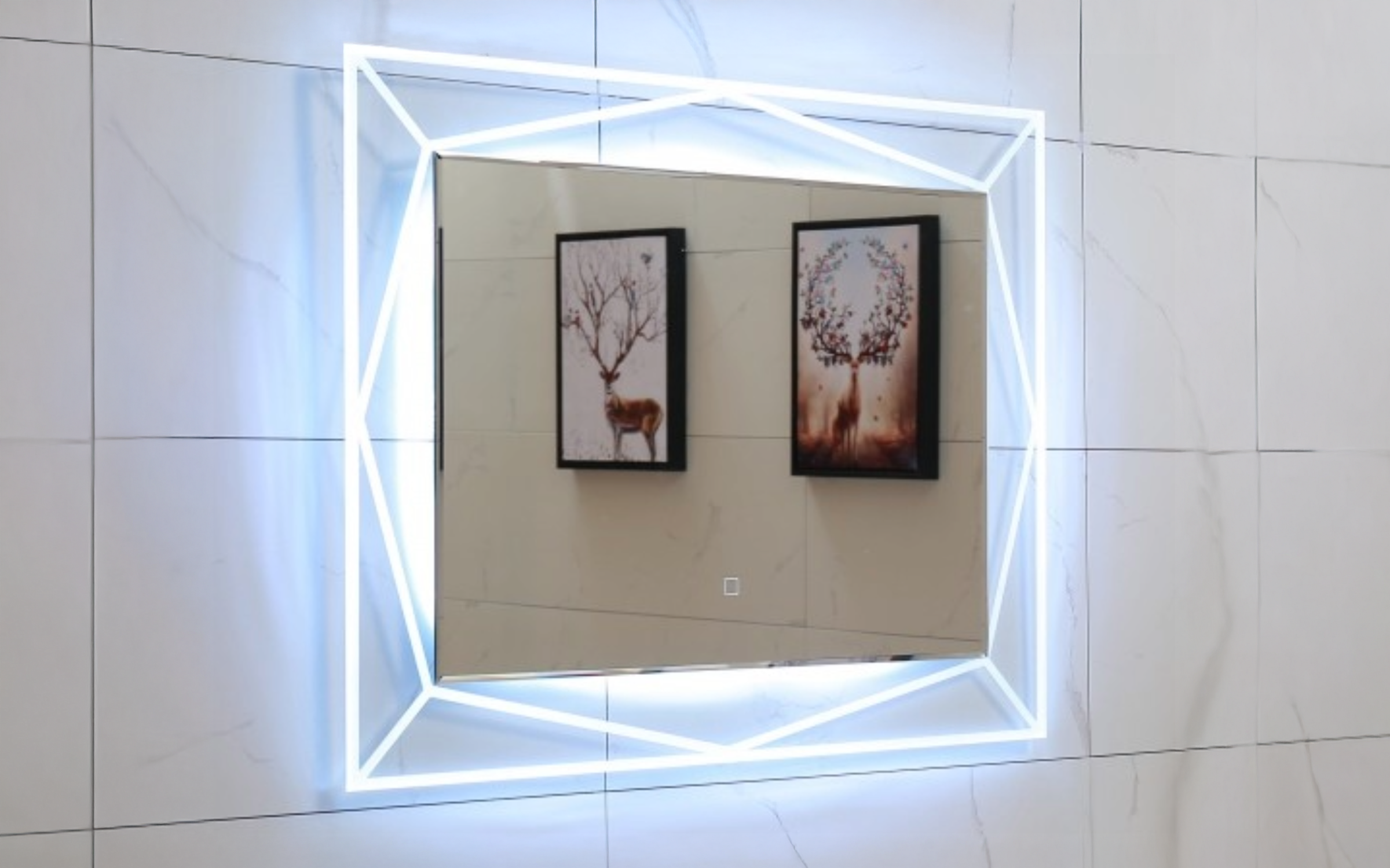 ICL 1502 Oglinda pentru baie cu iluminare LED, 80/60 сm  2