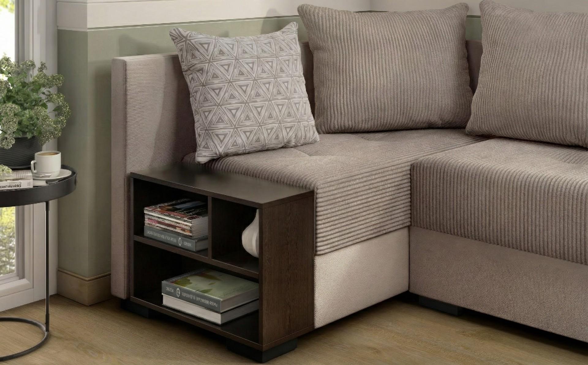 Coltar extensibil cu brat etajera Verdi, bej  3