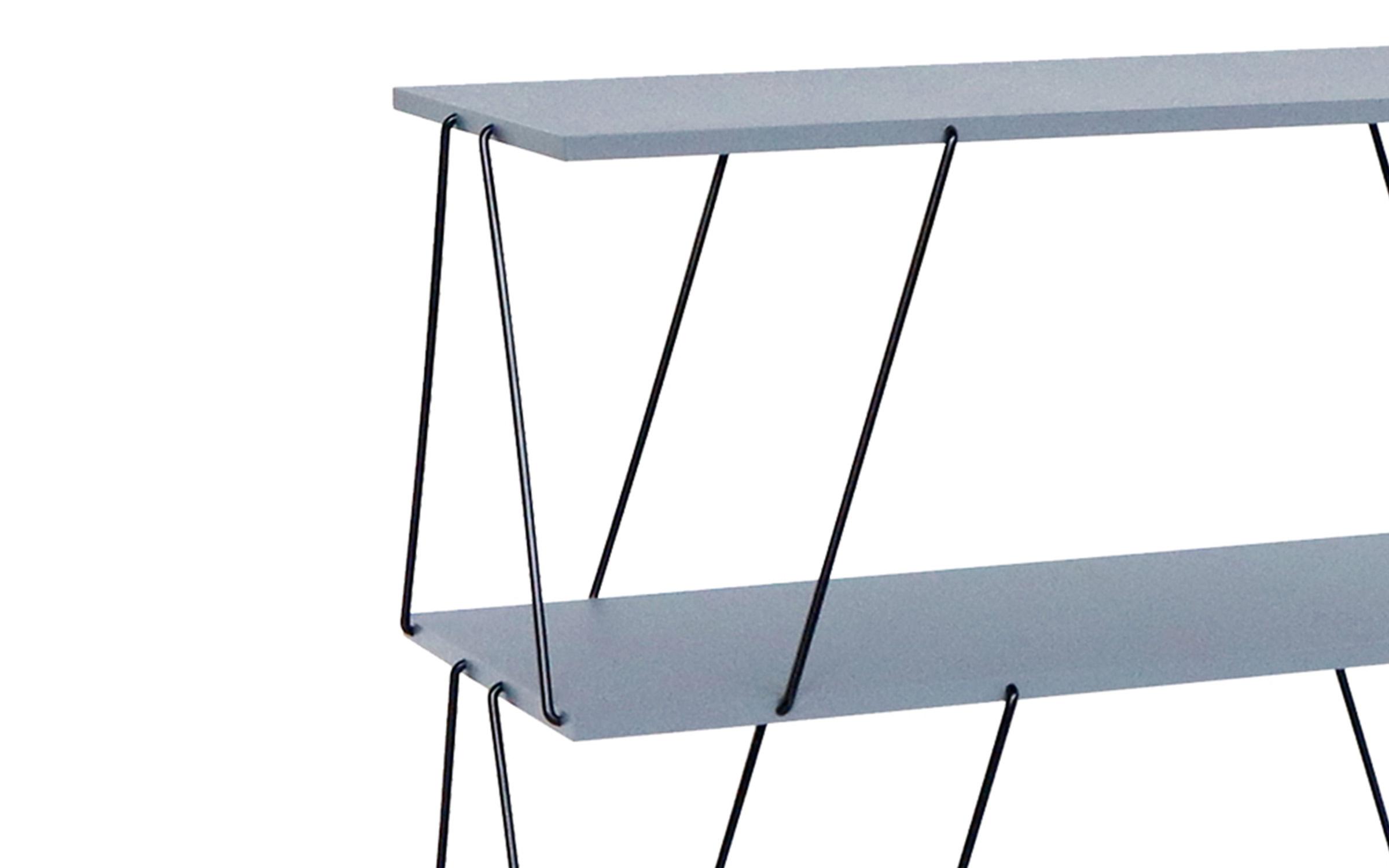 Masa consola Tars 120, gri + negru  2