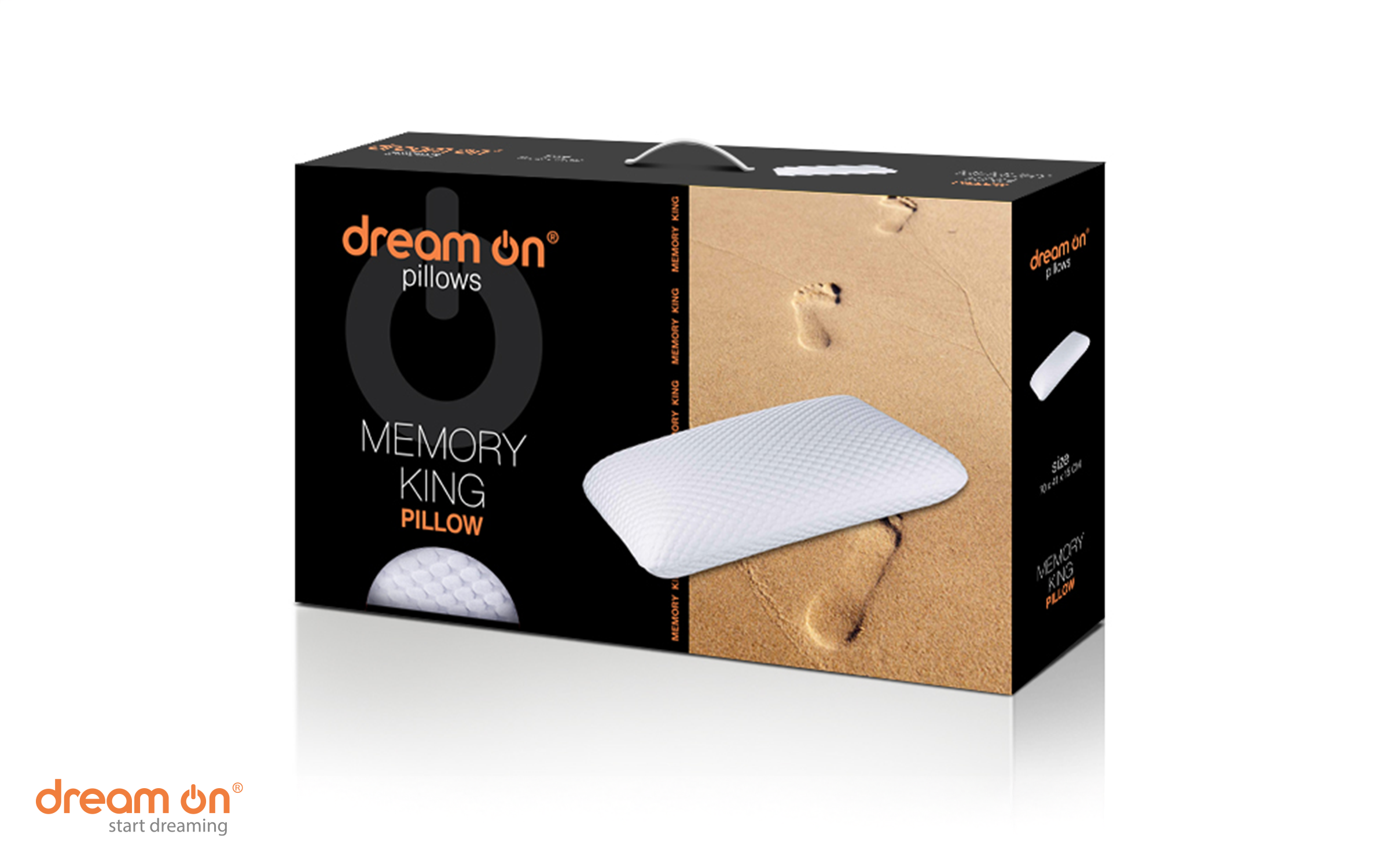 Perna 70/41 Memory King, alb  4