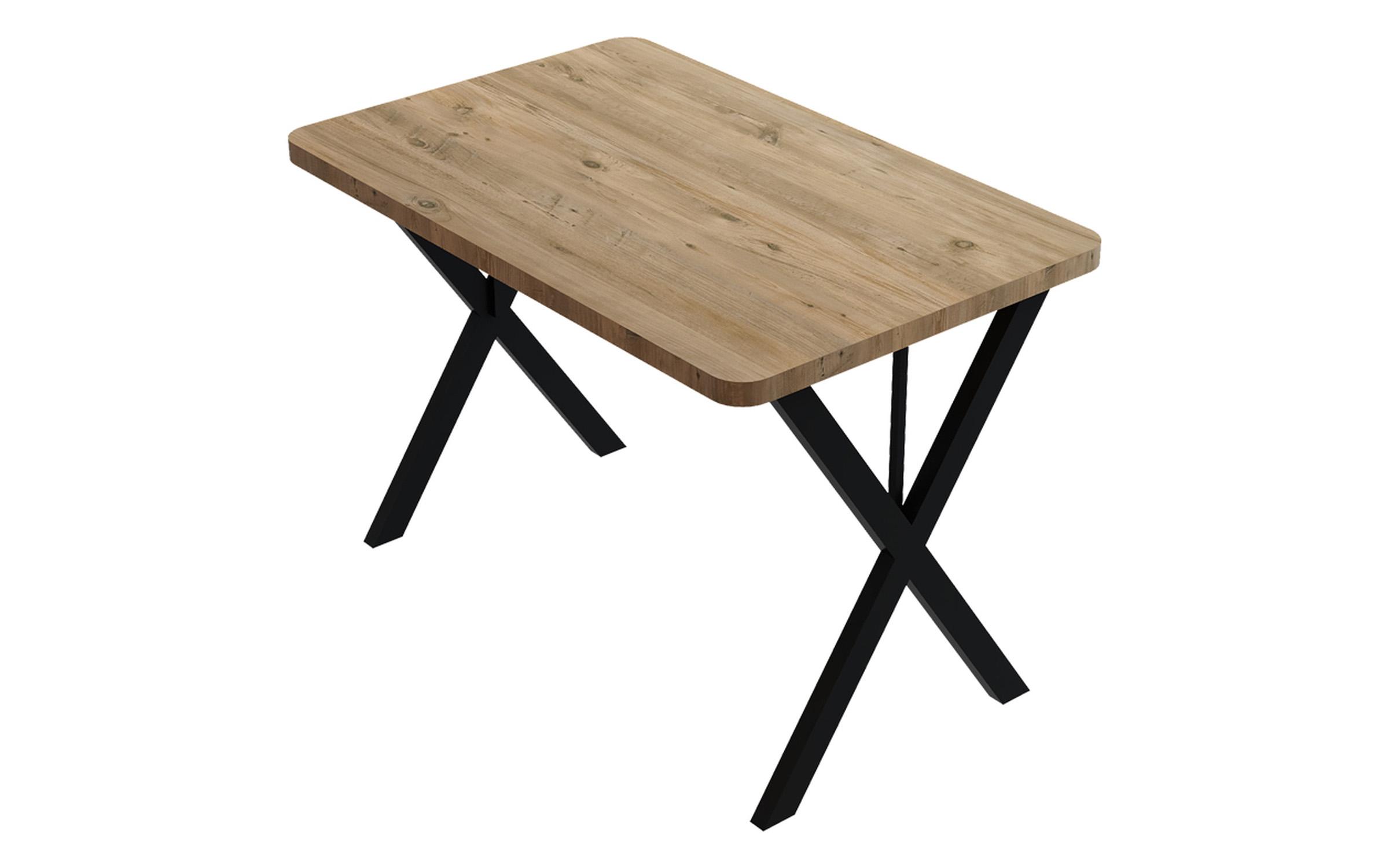 Masa dining Zerin, stejar + negru  2