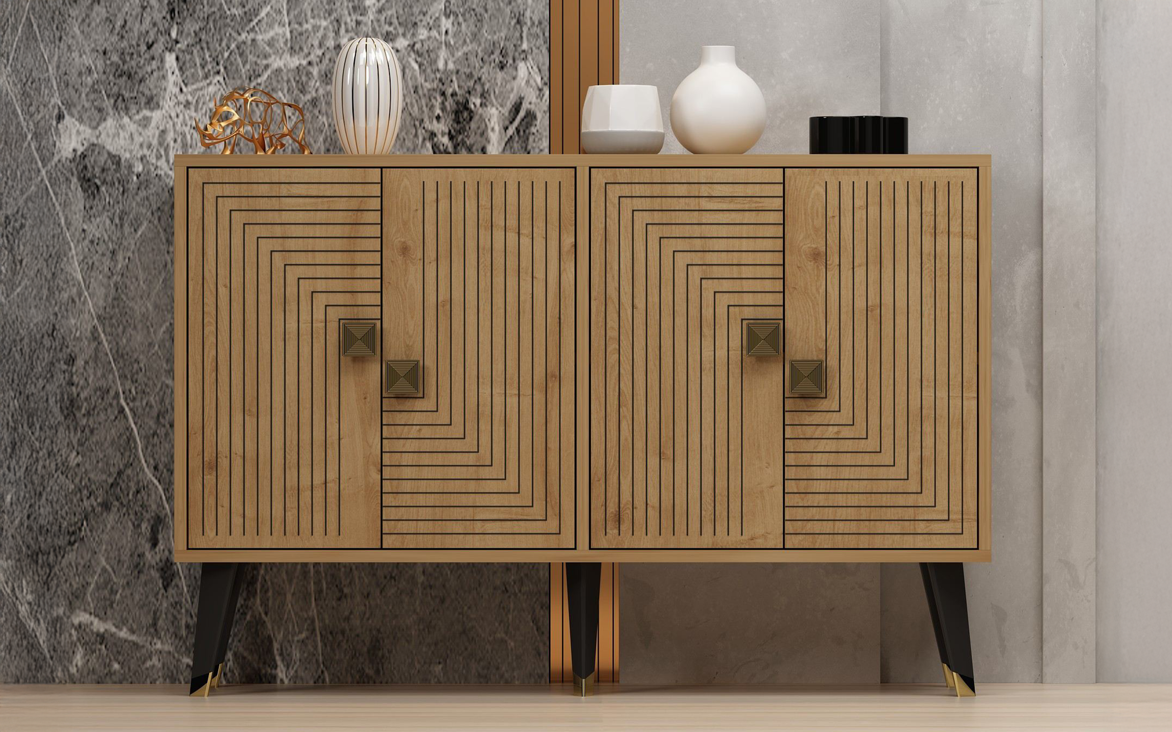 Comoda Arat, auriu  2