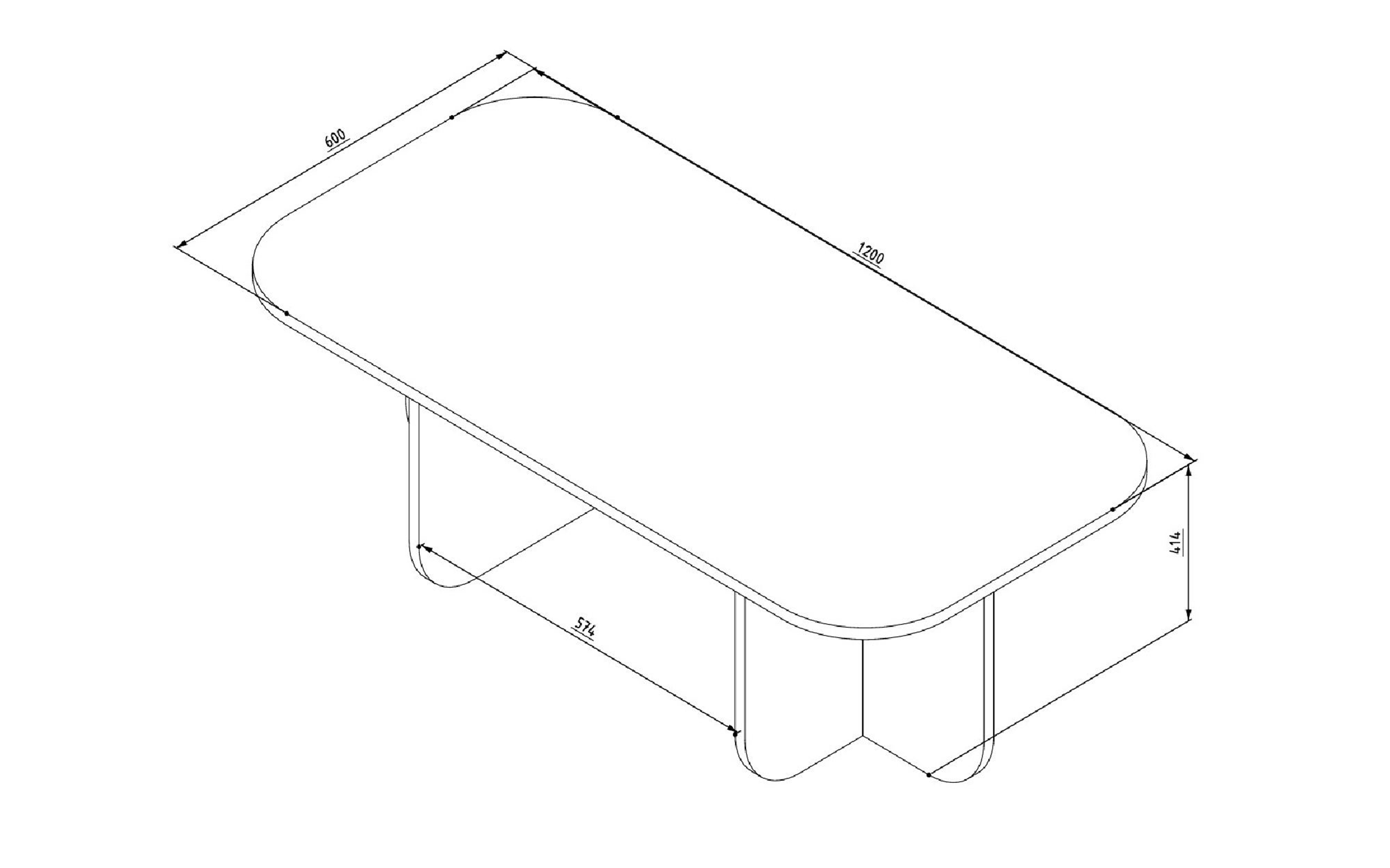 Masuta de cafea Beca, nuc  2