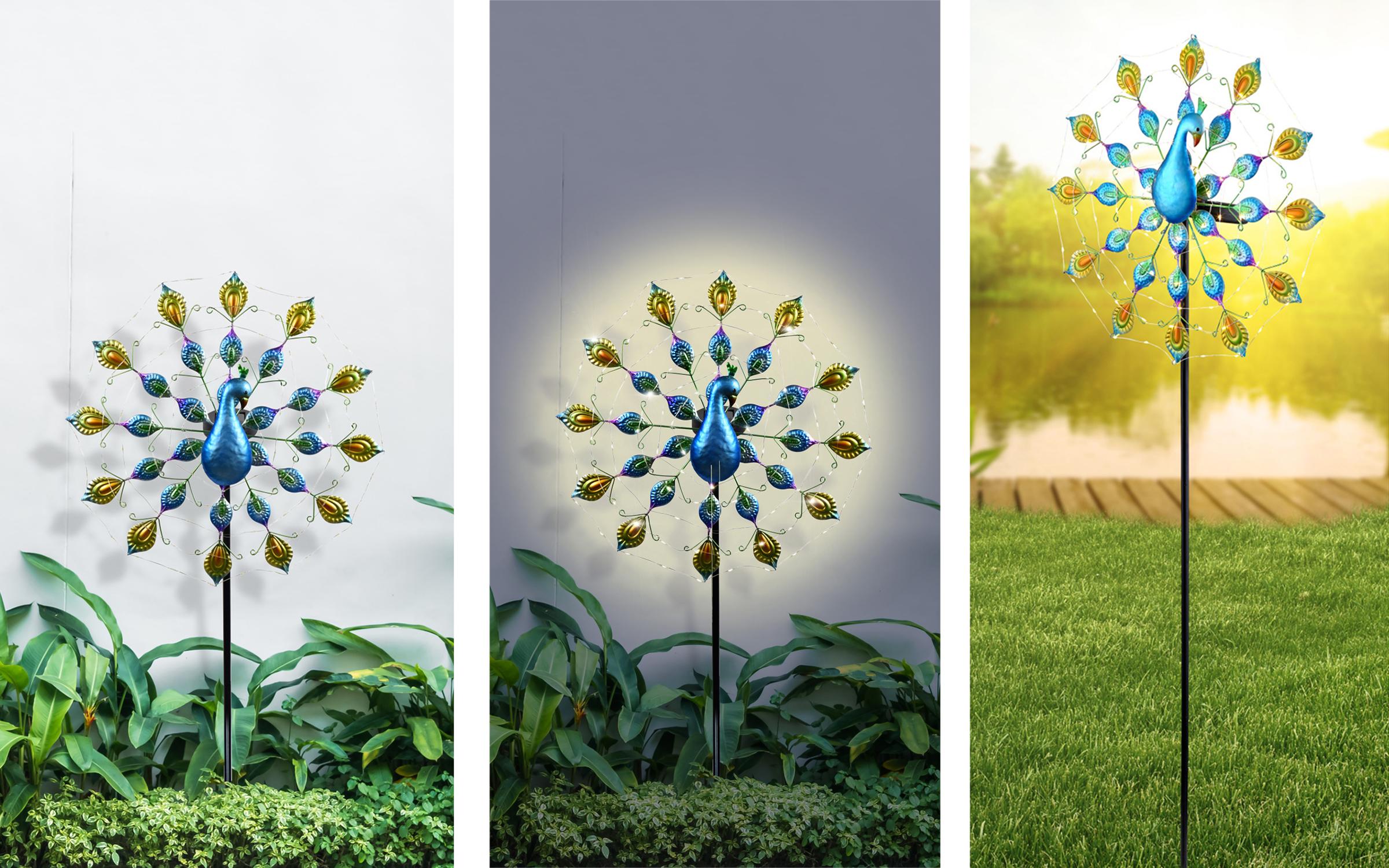 Садовый светильник на солнечных батареях Садовый светильник на солнечных батареях, разноцветный  4