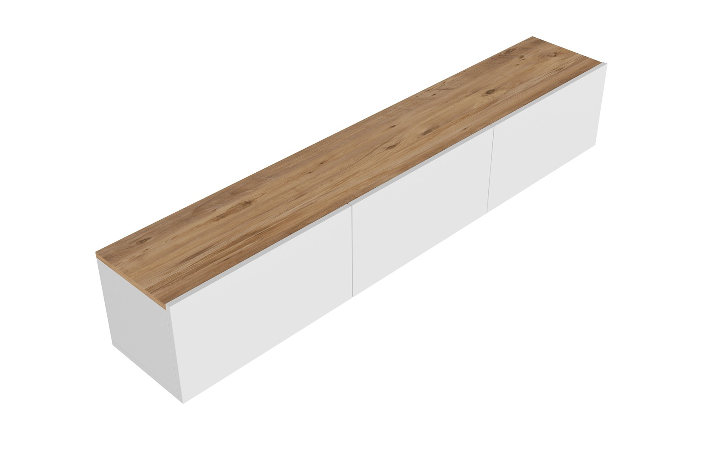 Modul TV Aterno, pin atlantic + alb  4