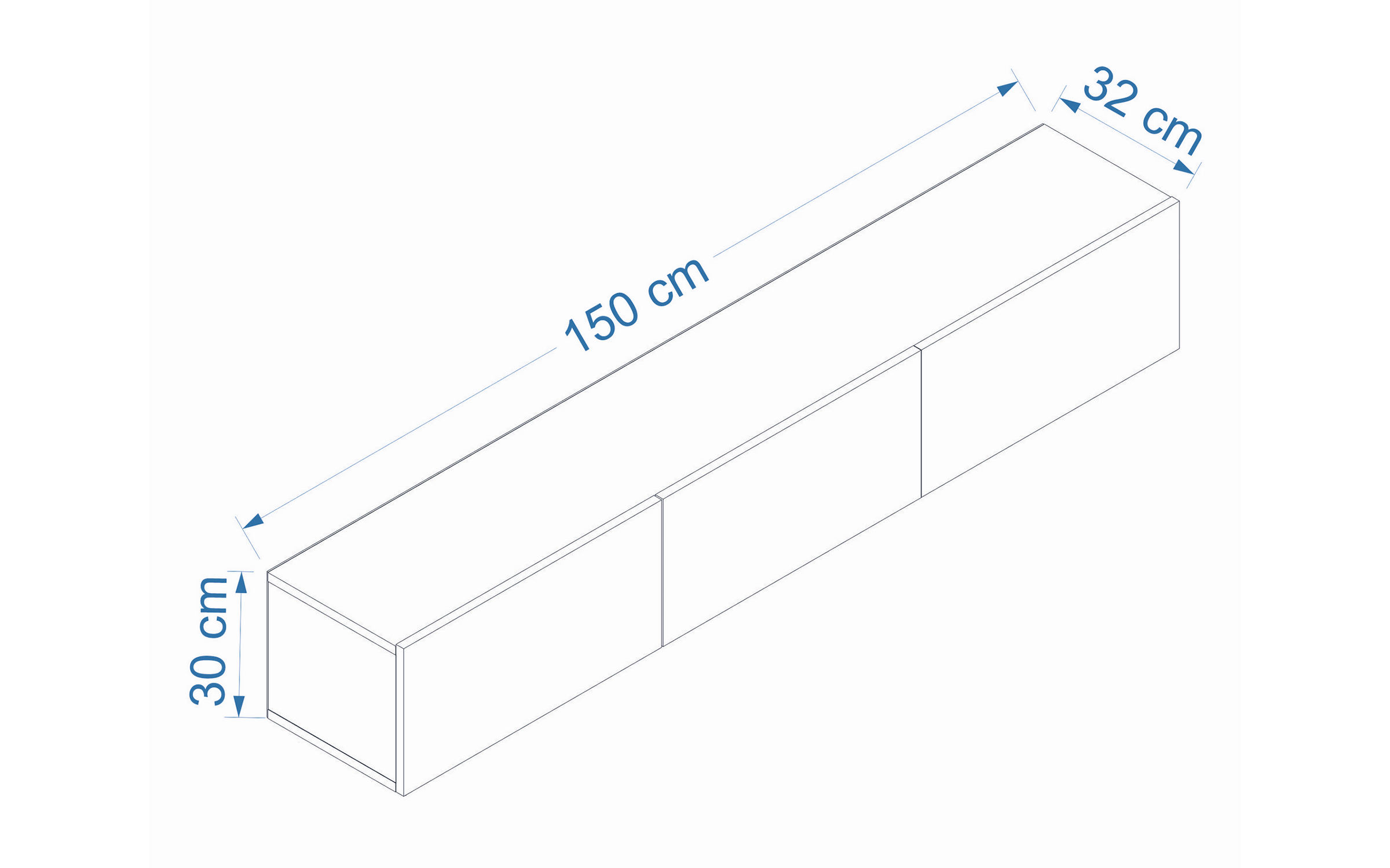 Modul TV Aterno, alb + pin Atlantic  2