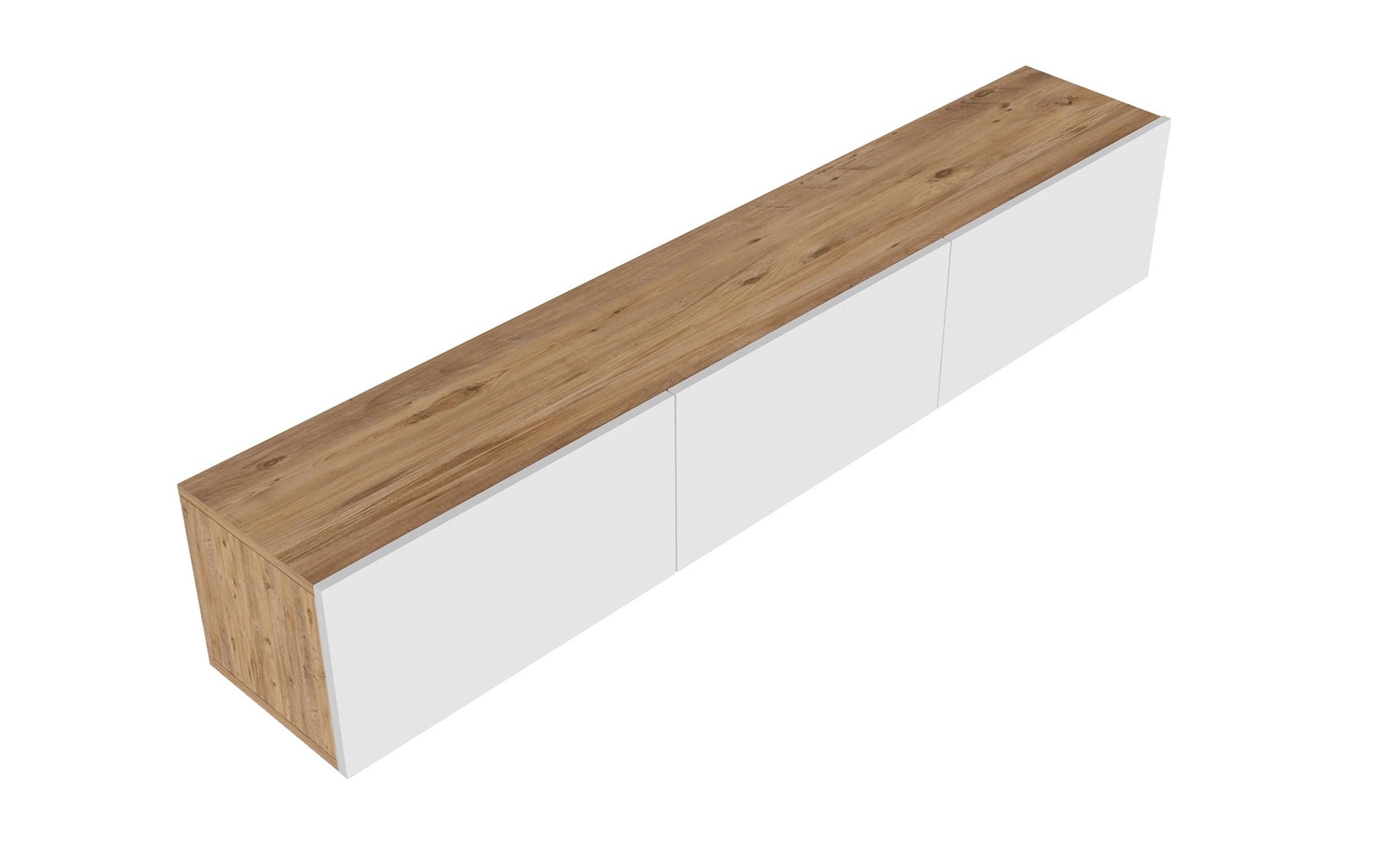 Modul TV Aterno, pin atlantic + alb  5