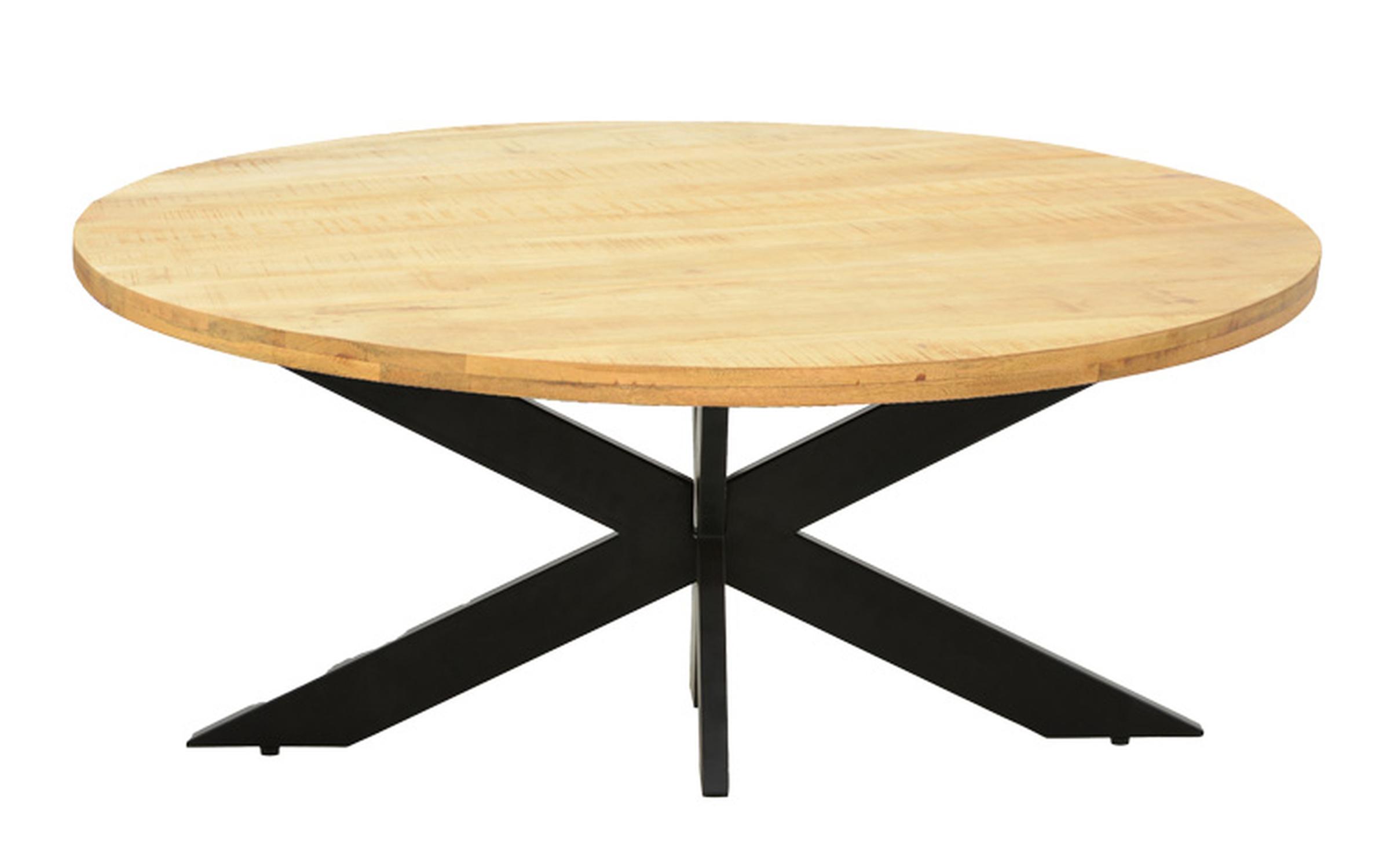 Masa dining Royalty, natural + negru  2