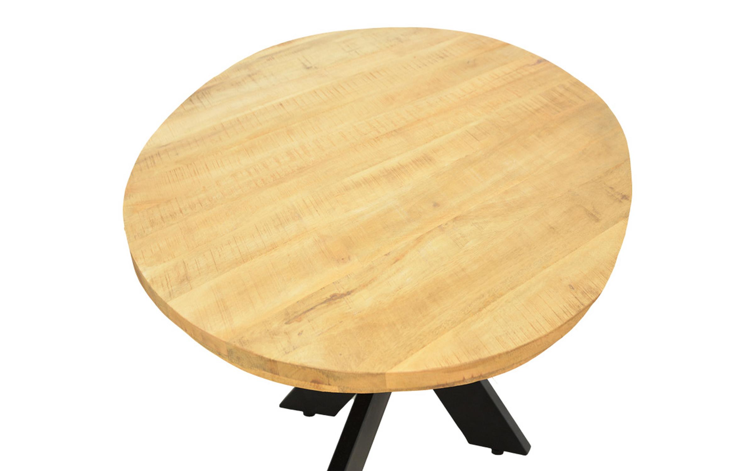 Masa dining Royalty, natural + negru  3