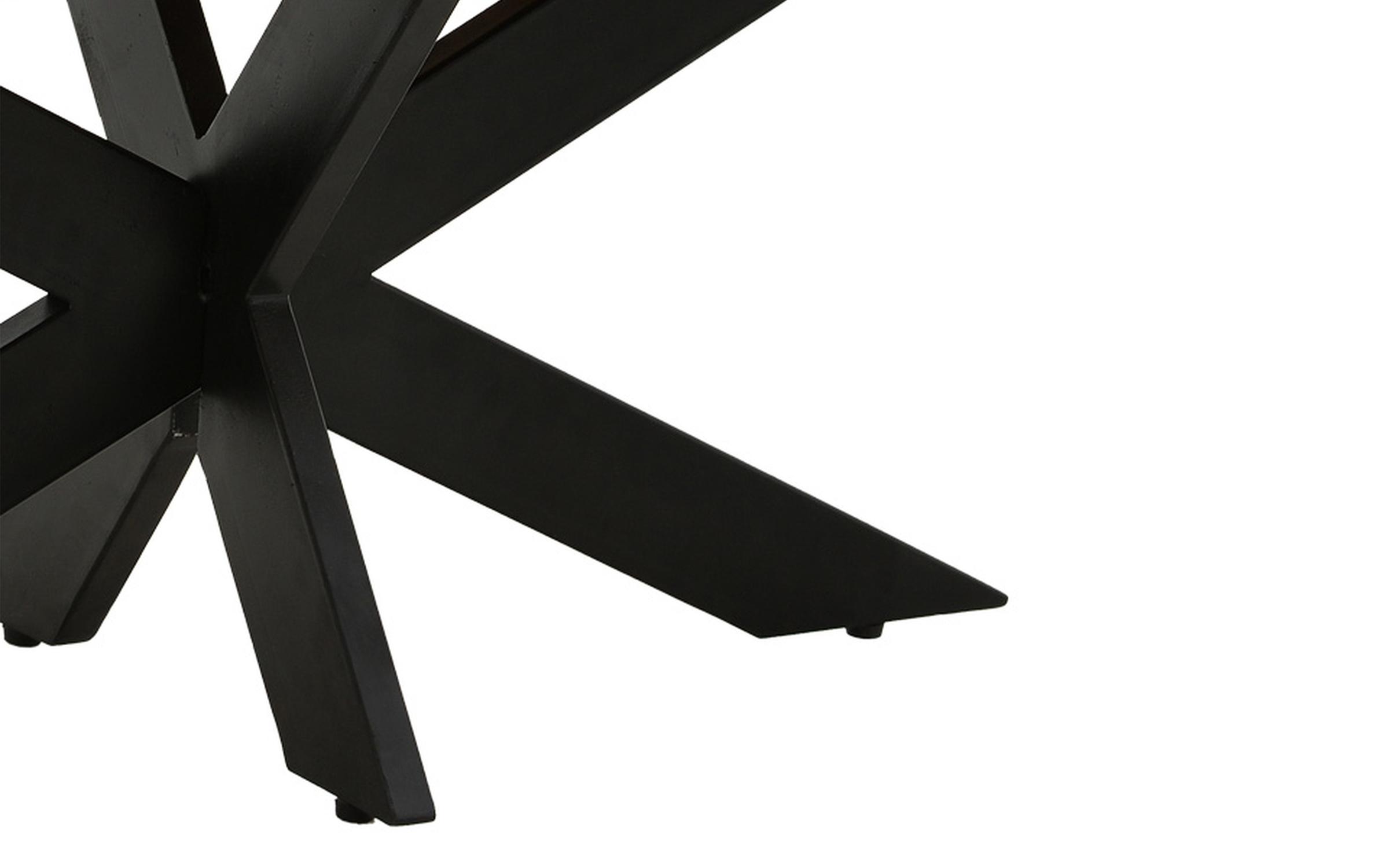 Masa dining Royalty, natural + negru  5