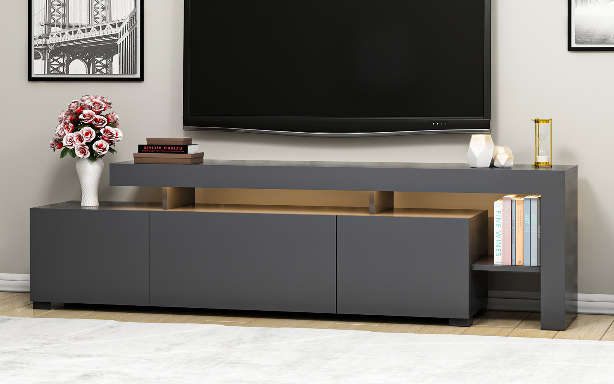 Modul TV Beliz, antracit  4