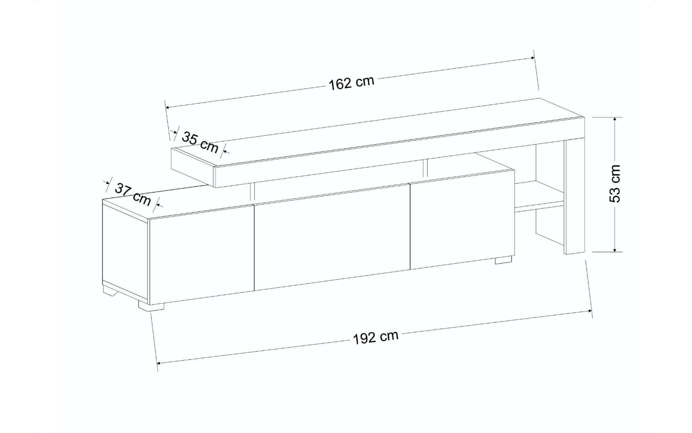 Modul TV Beliz, nuc  2