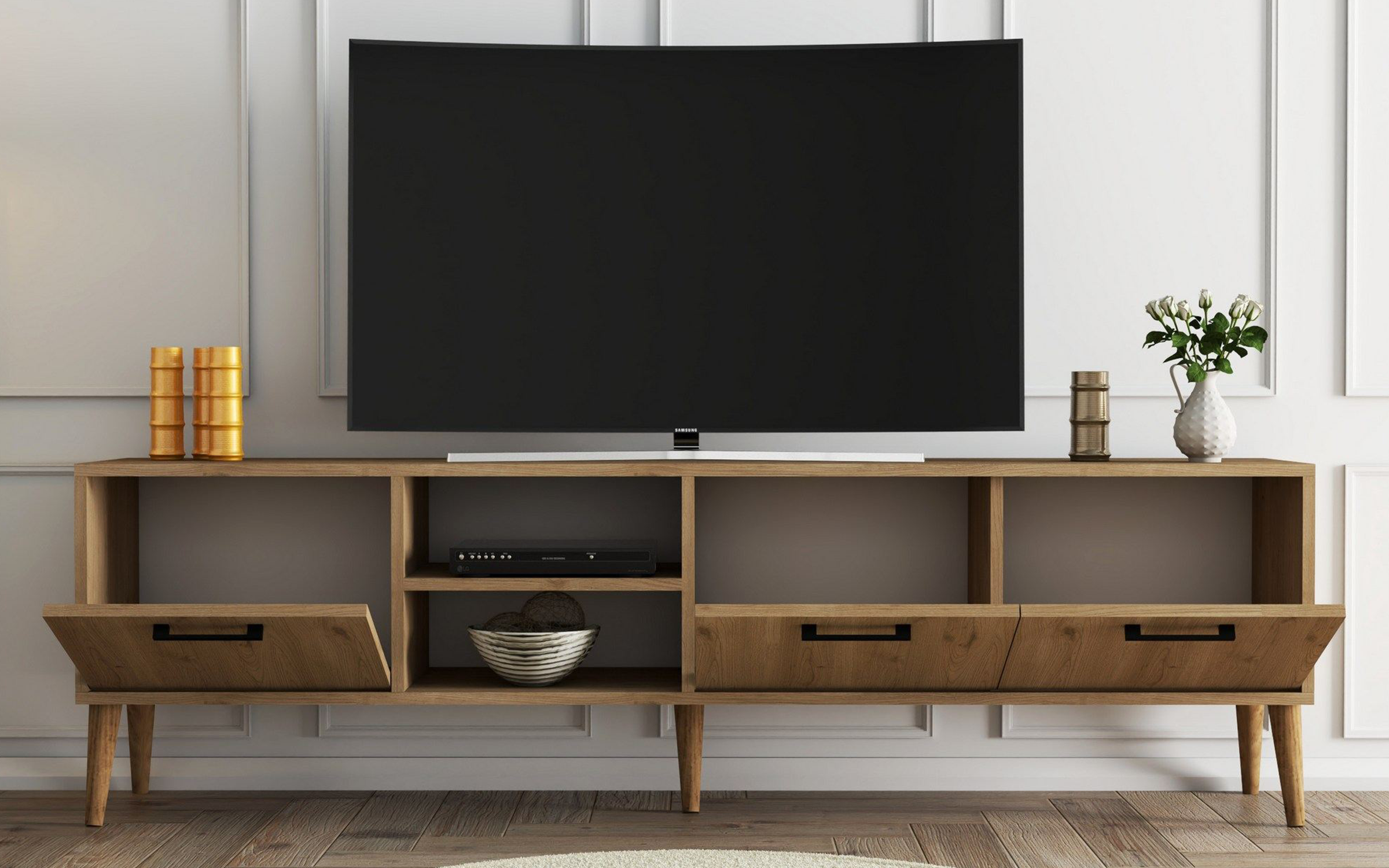 Modul TV Exen L, stejar  4