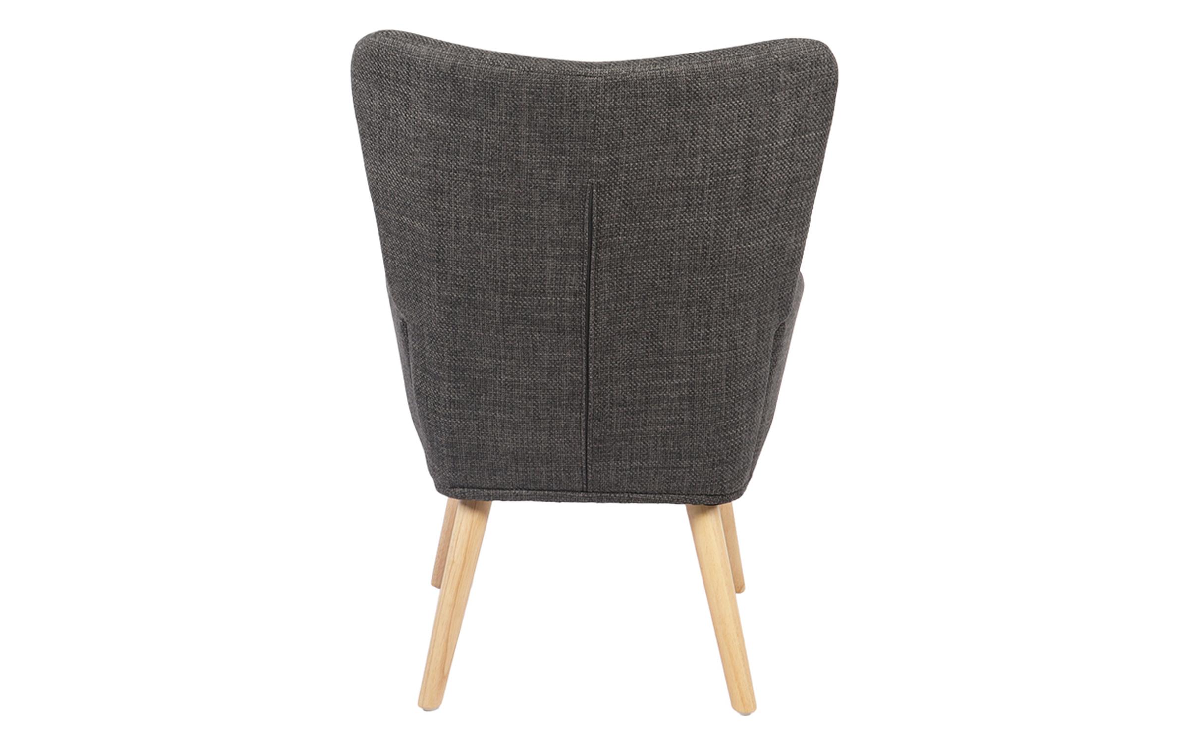 Fotoliu Gerlina, gri inchis + natural  5