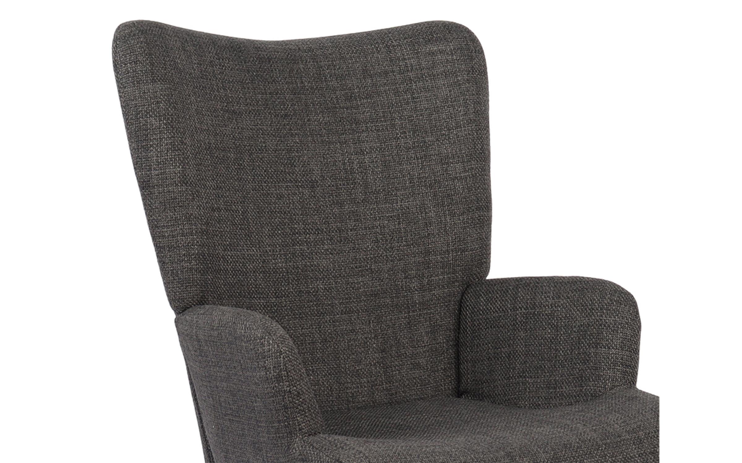 Fotoliu Gerlina, gri inchis + natural  7