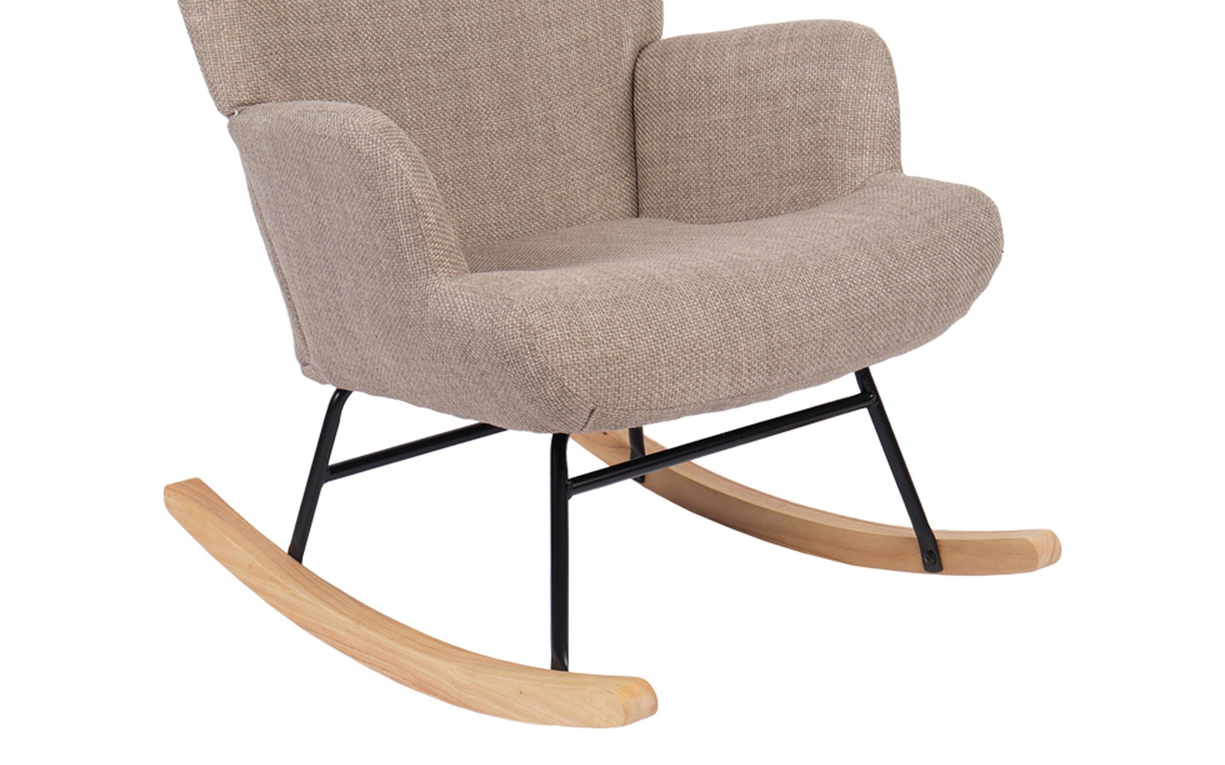 Scaun balansoar Giana, bej + natural  7