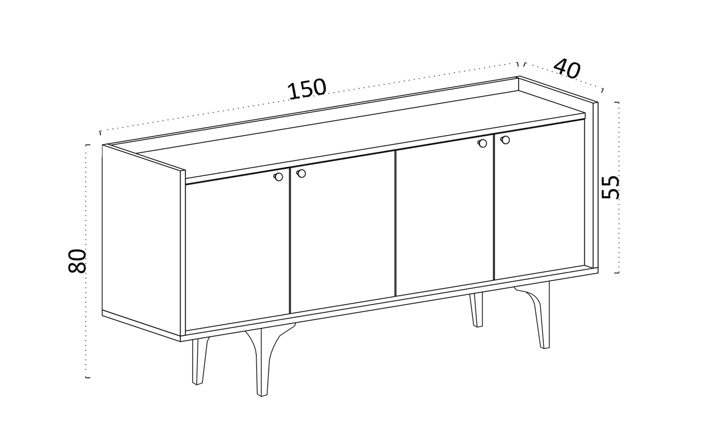 Comoda Navi, stejar  2