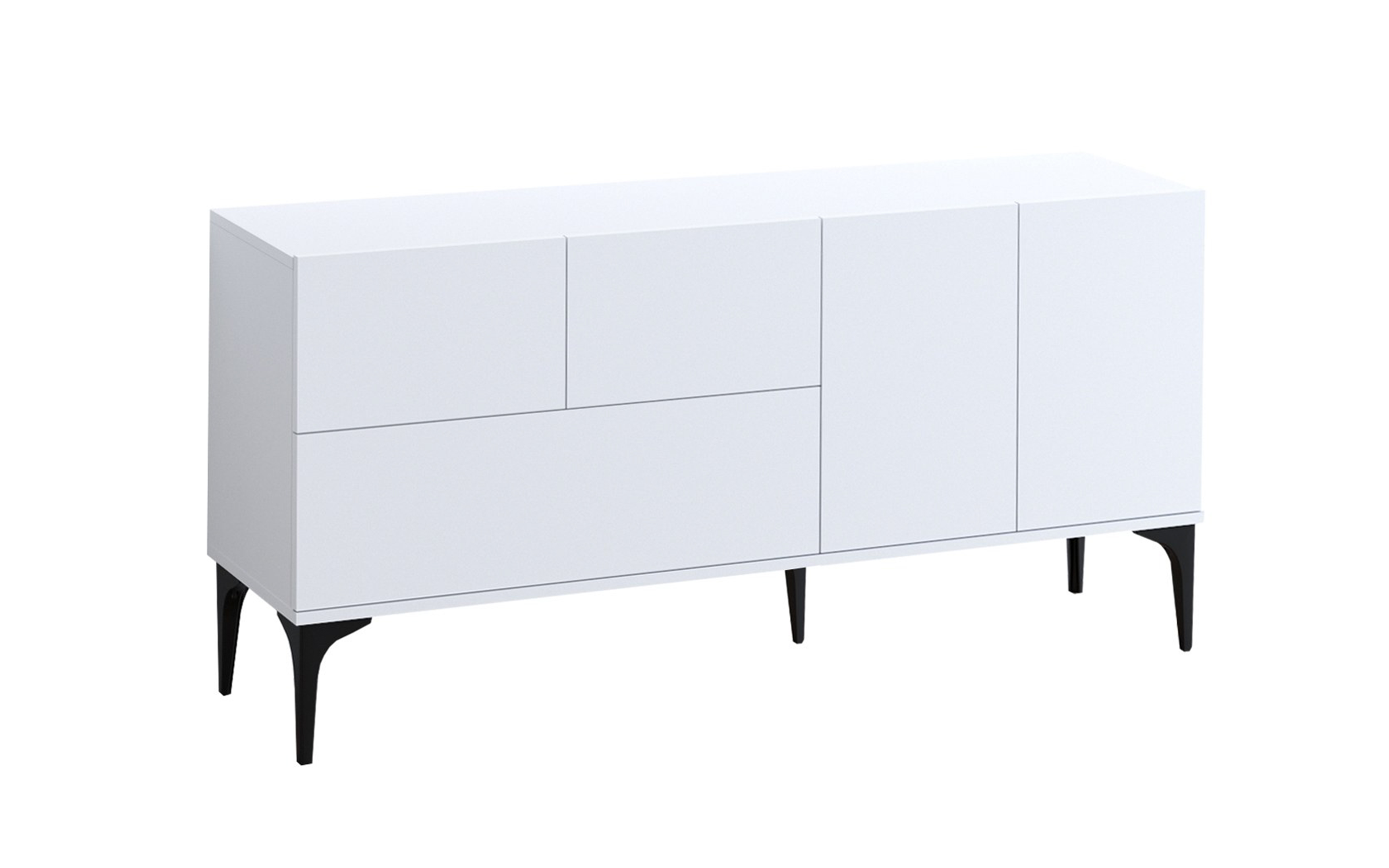 Modul TV Glis, alb + negru  3