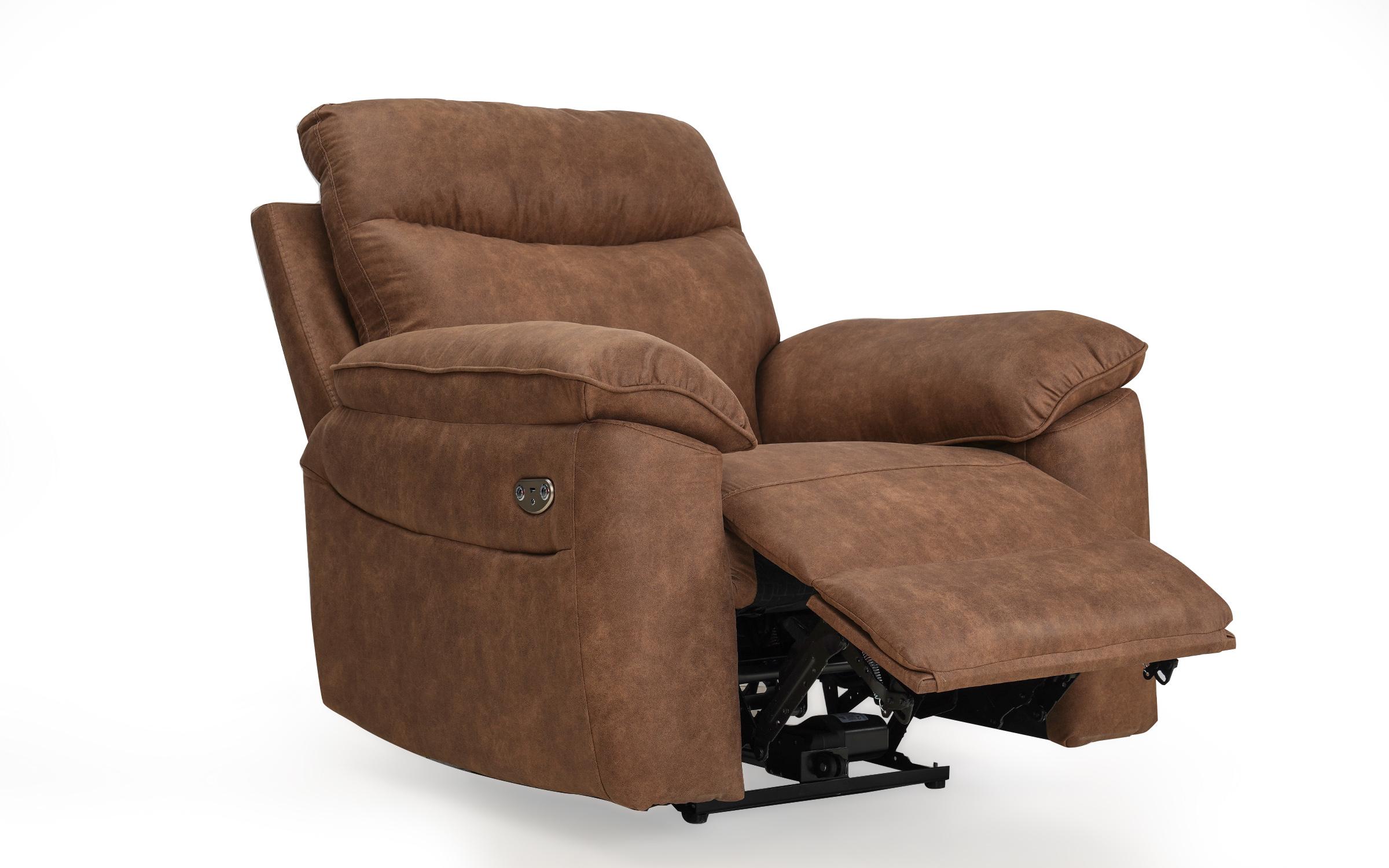 Recliner fotoliu Adesto / cu mecanism electric/, maro  11