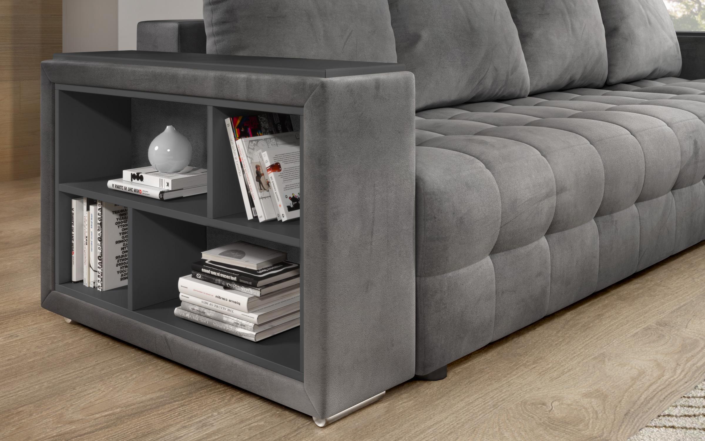 Coltar extensibil cu brat etajera Napoli, gri  10