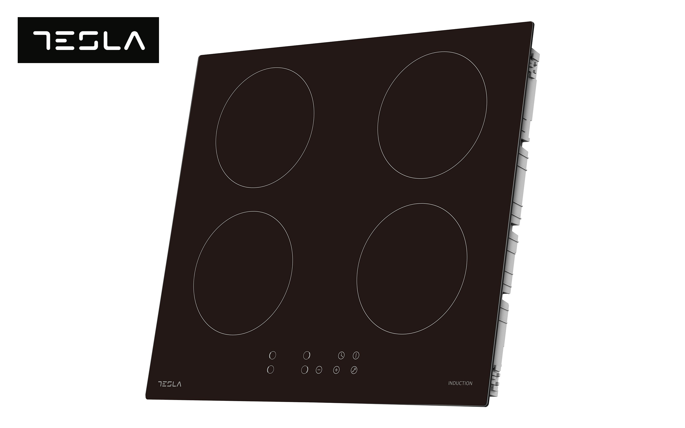 Plita cu inductie TESLA, 4 zone  HI6401MB, negru  2