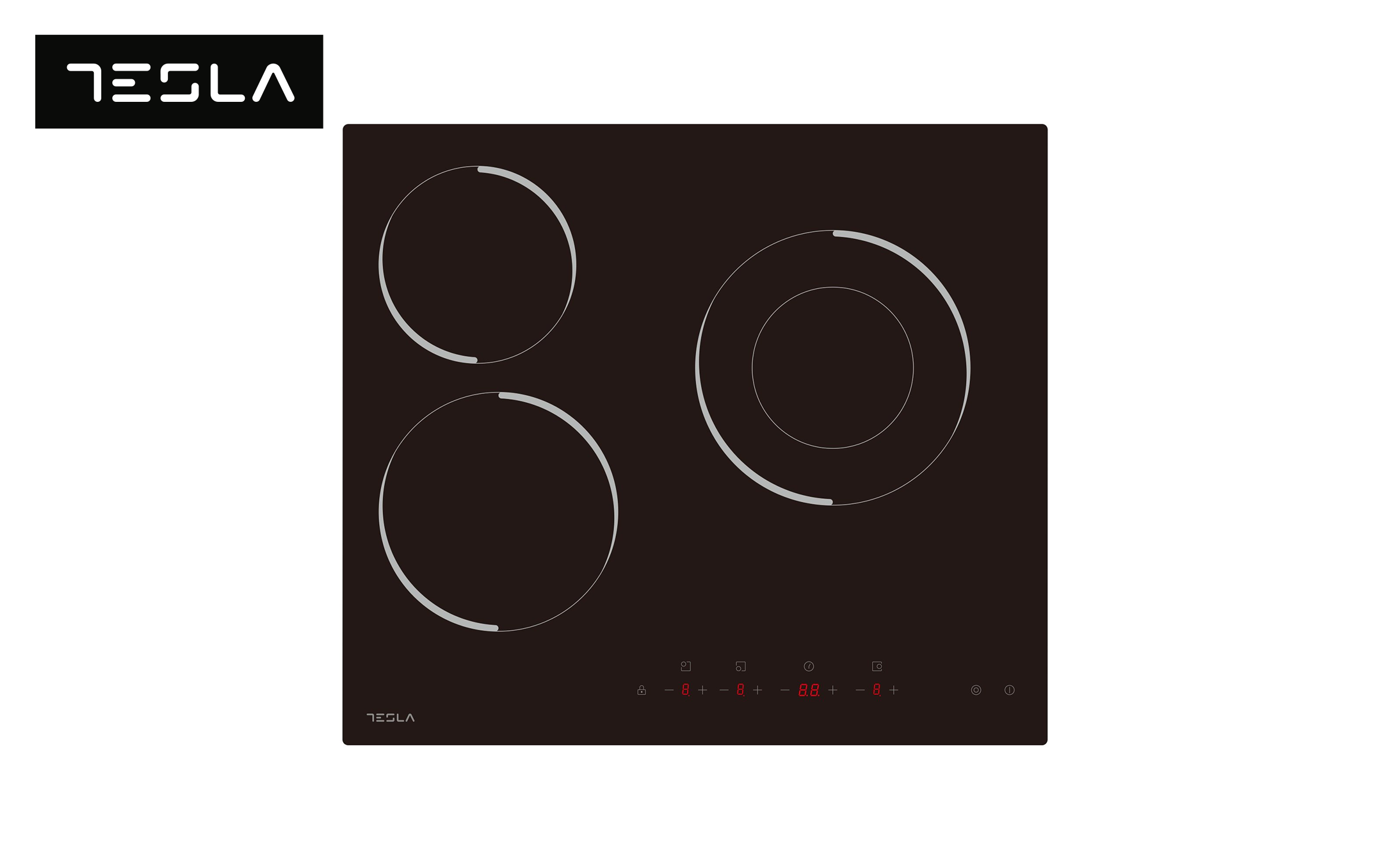 Cuptor incorporabil, plita ceramica si hota Tesla Set electrocasnice + CADOU, negru + gri  6