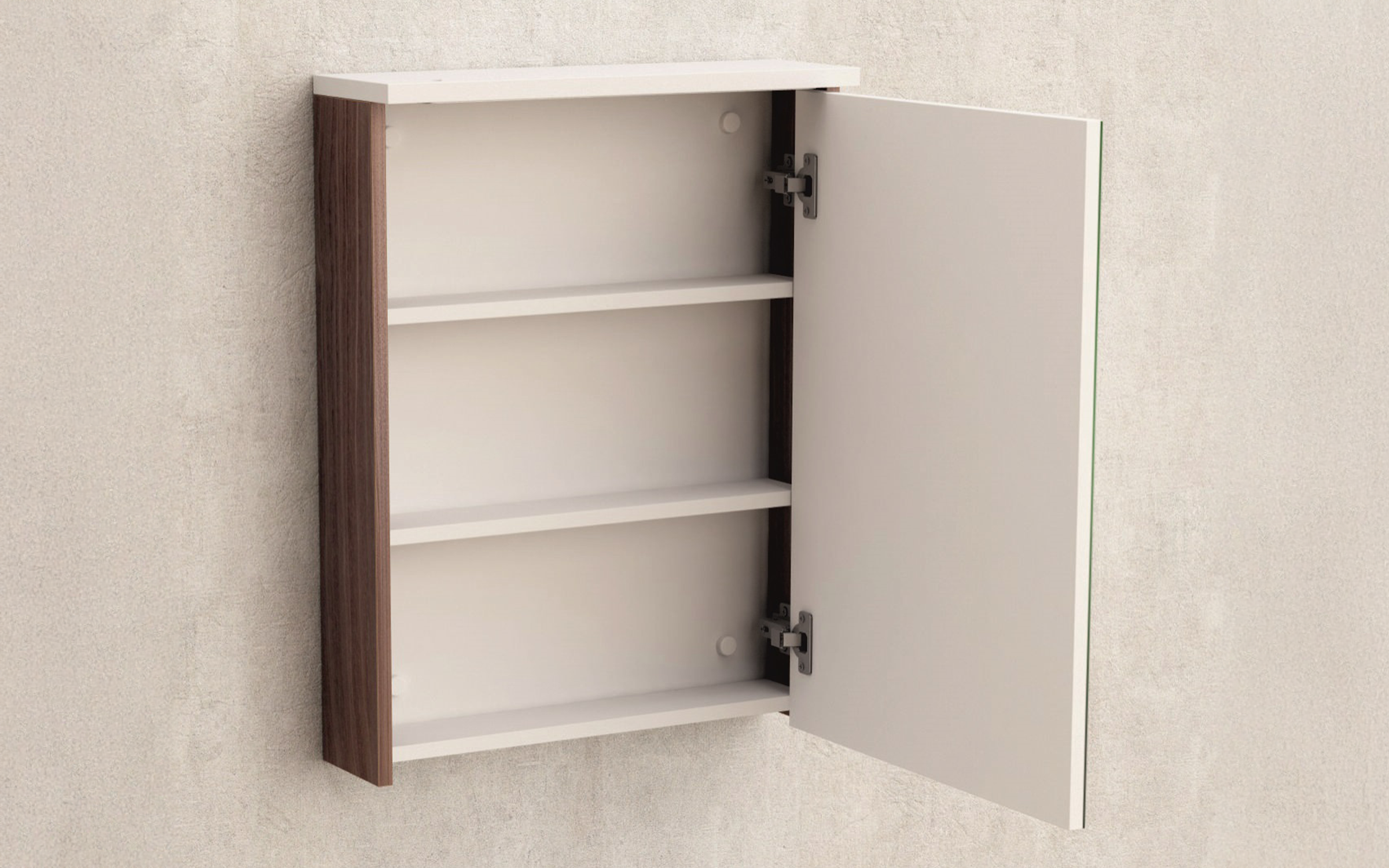 Dulap PVC pentru baie cu oglinda ICMC5018-70 PVC dulap cu oglinda pentru baie, natural  2