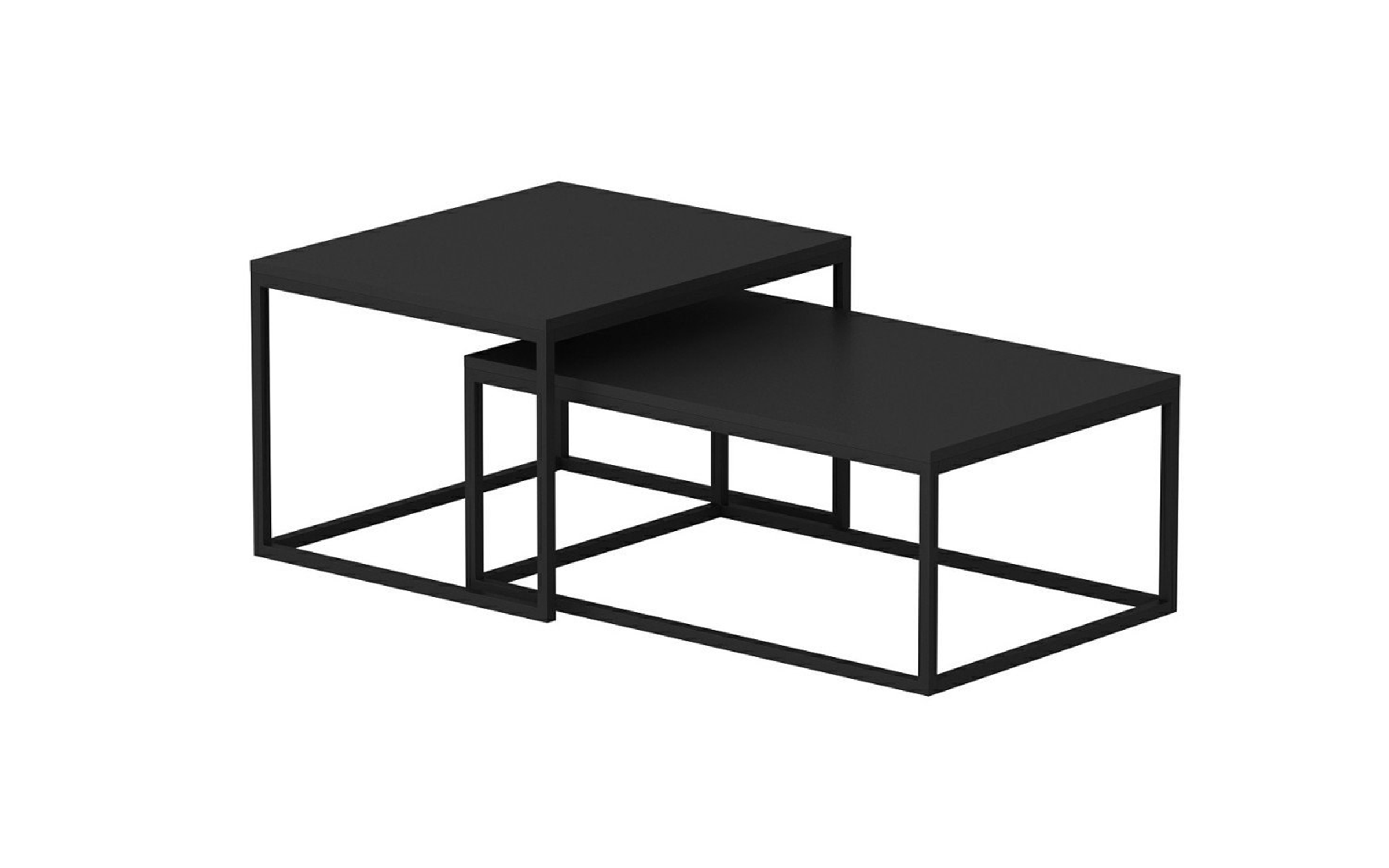 Set masute de cafea Nidra, negru  5