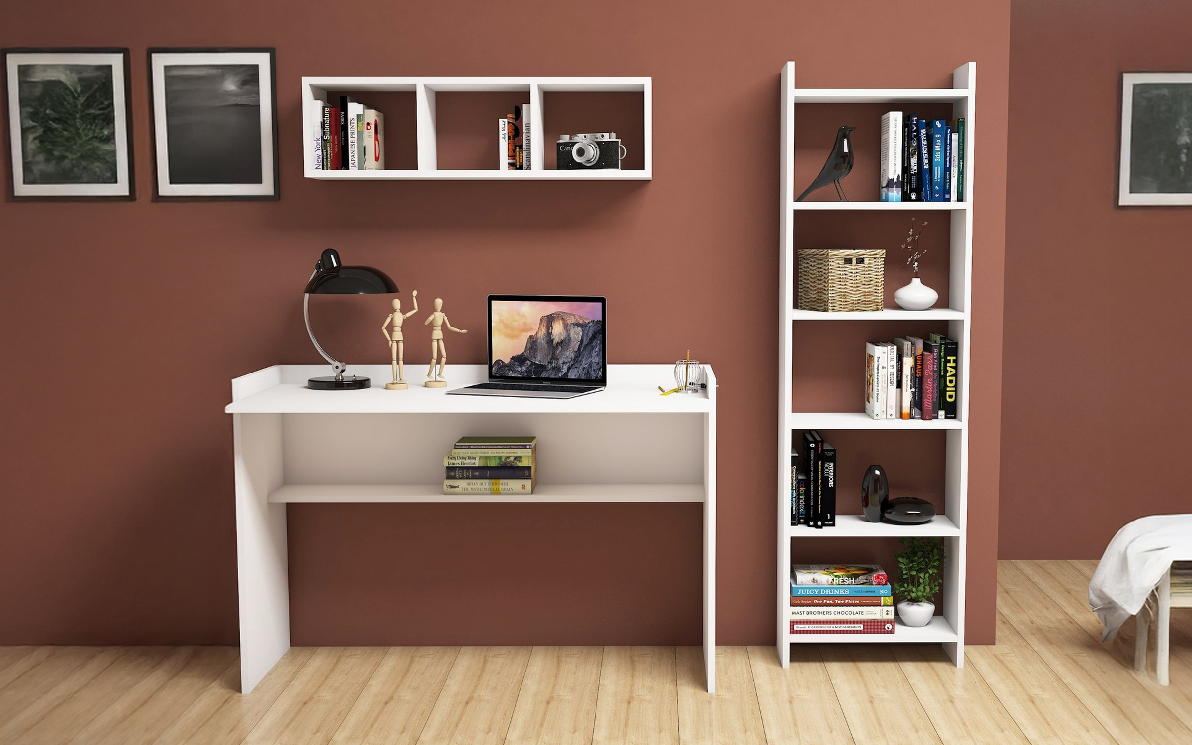 Set pentru birou Hera, alb  2