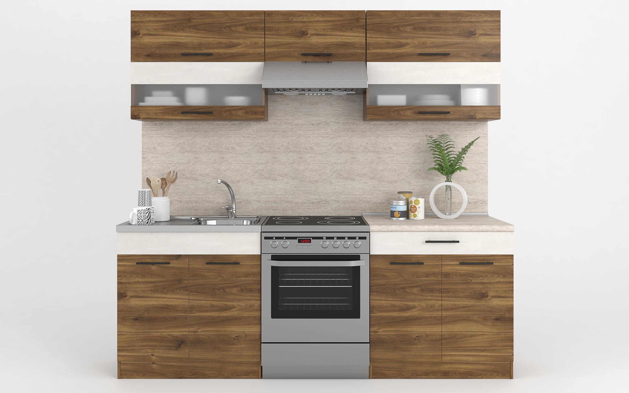 Bucatarie Select, Silk  + stejar Coniac  2