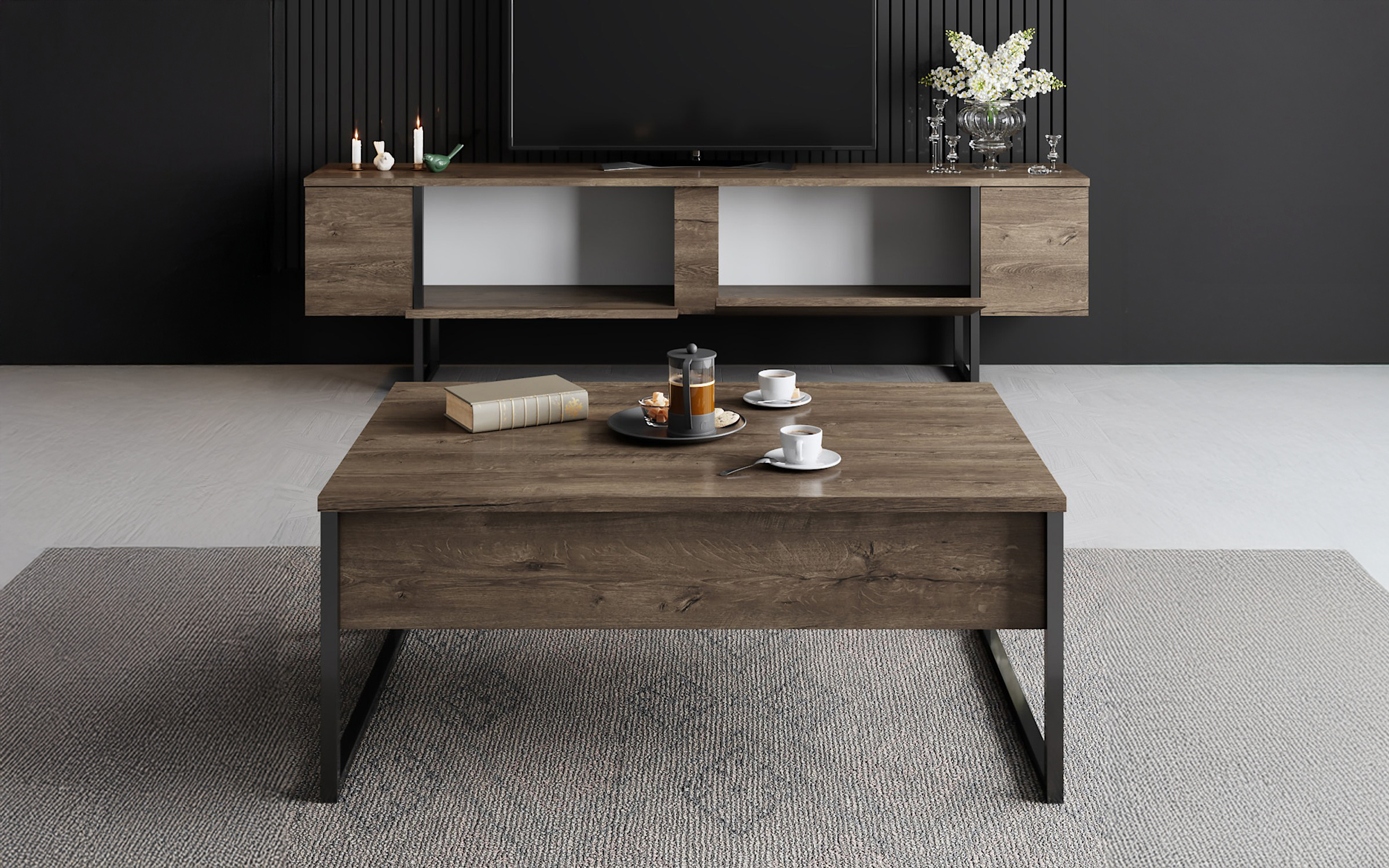 Modul TV Larso, nuc + negru  4