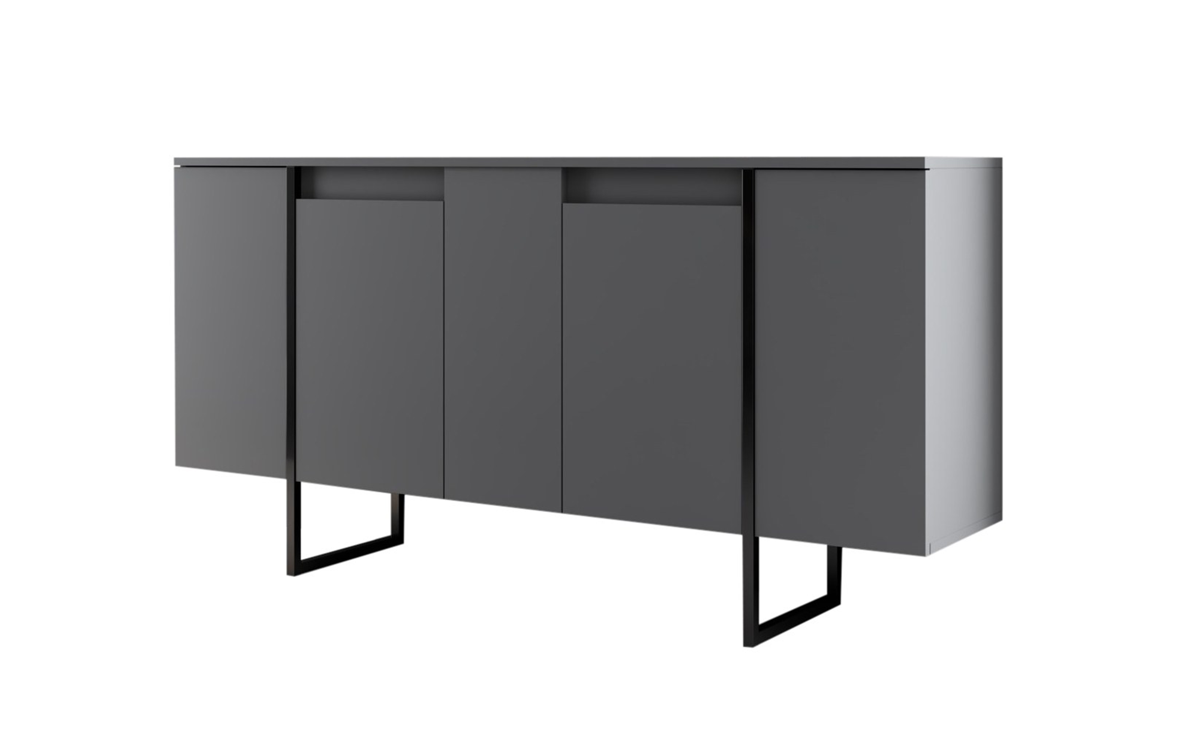 Set living Larso, antracit + negru  10