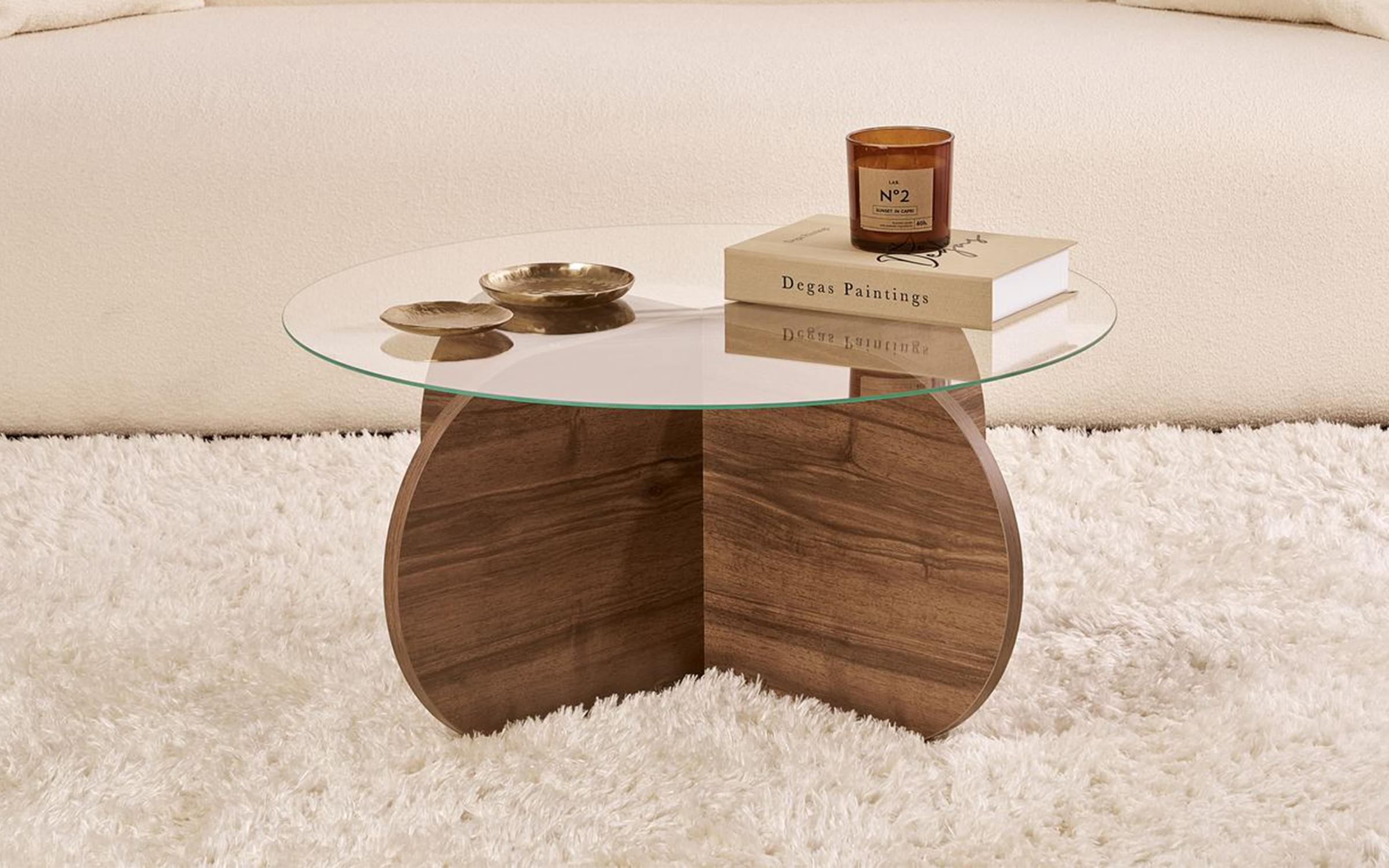 Masuta de cafea Veta, nuc  3