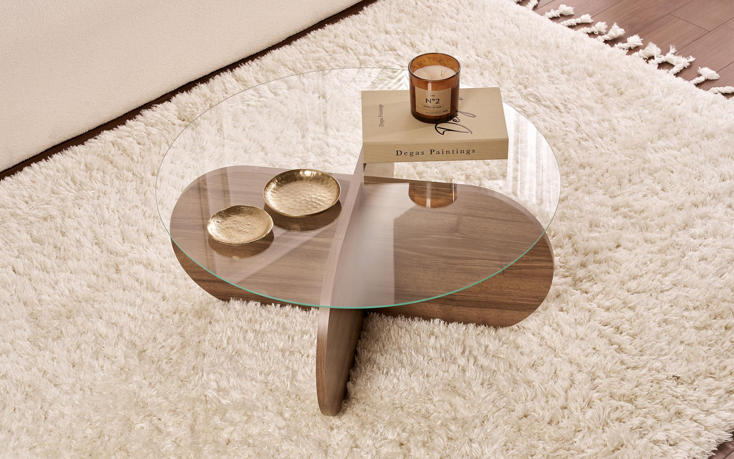 Masuta de cafea Veta, nuc  4