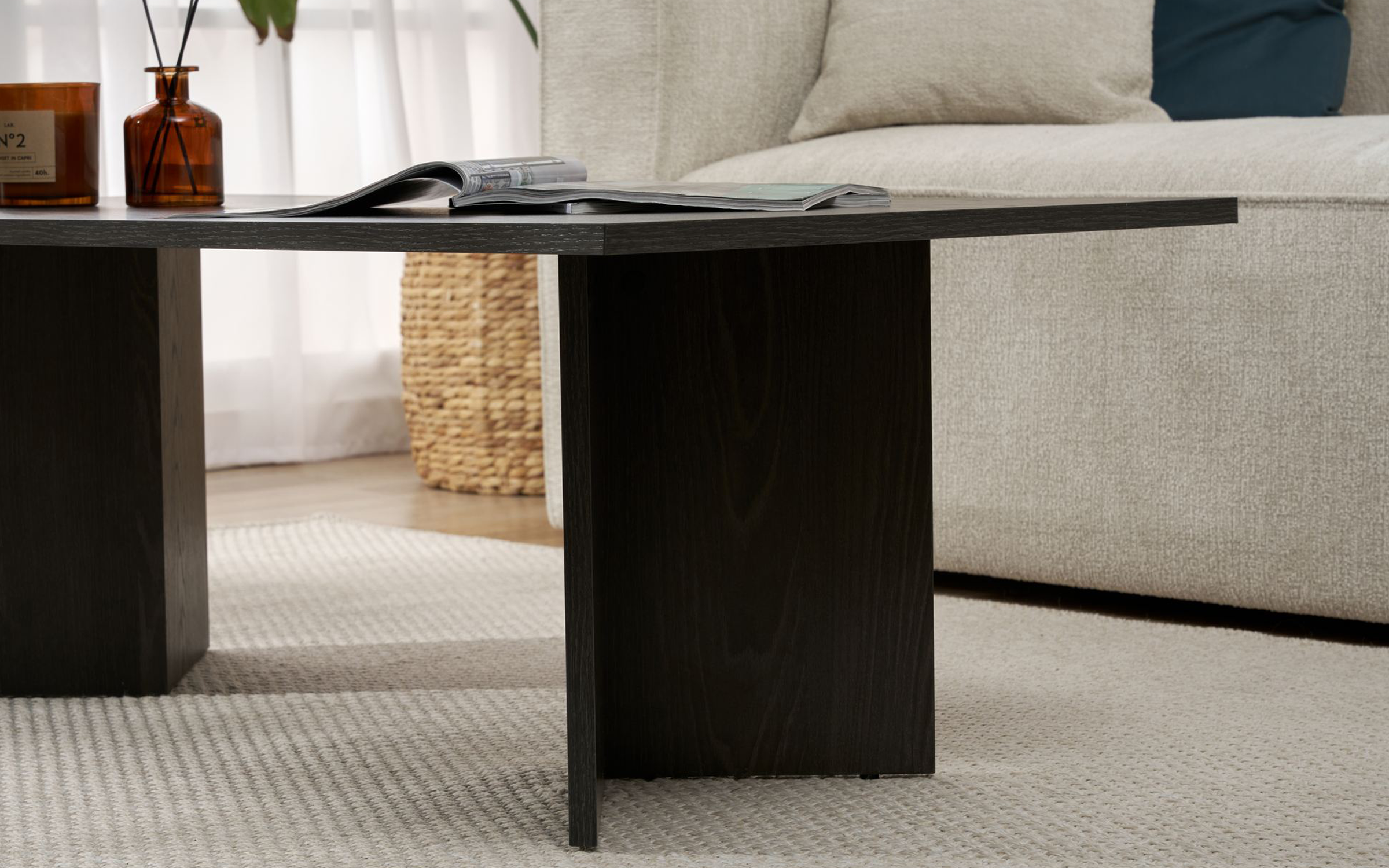 Masuta de cafea Sabin, Lumiere negru  6