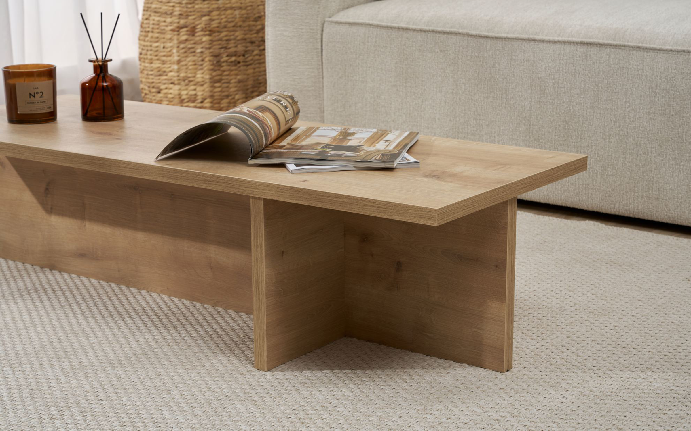 Masuta de cafea Elara, stejar safir  5