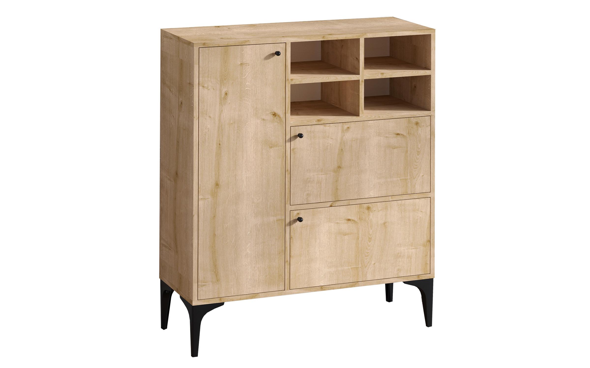 Comoda Evorio, stejar safir  2