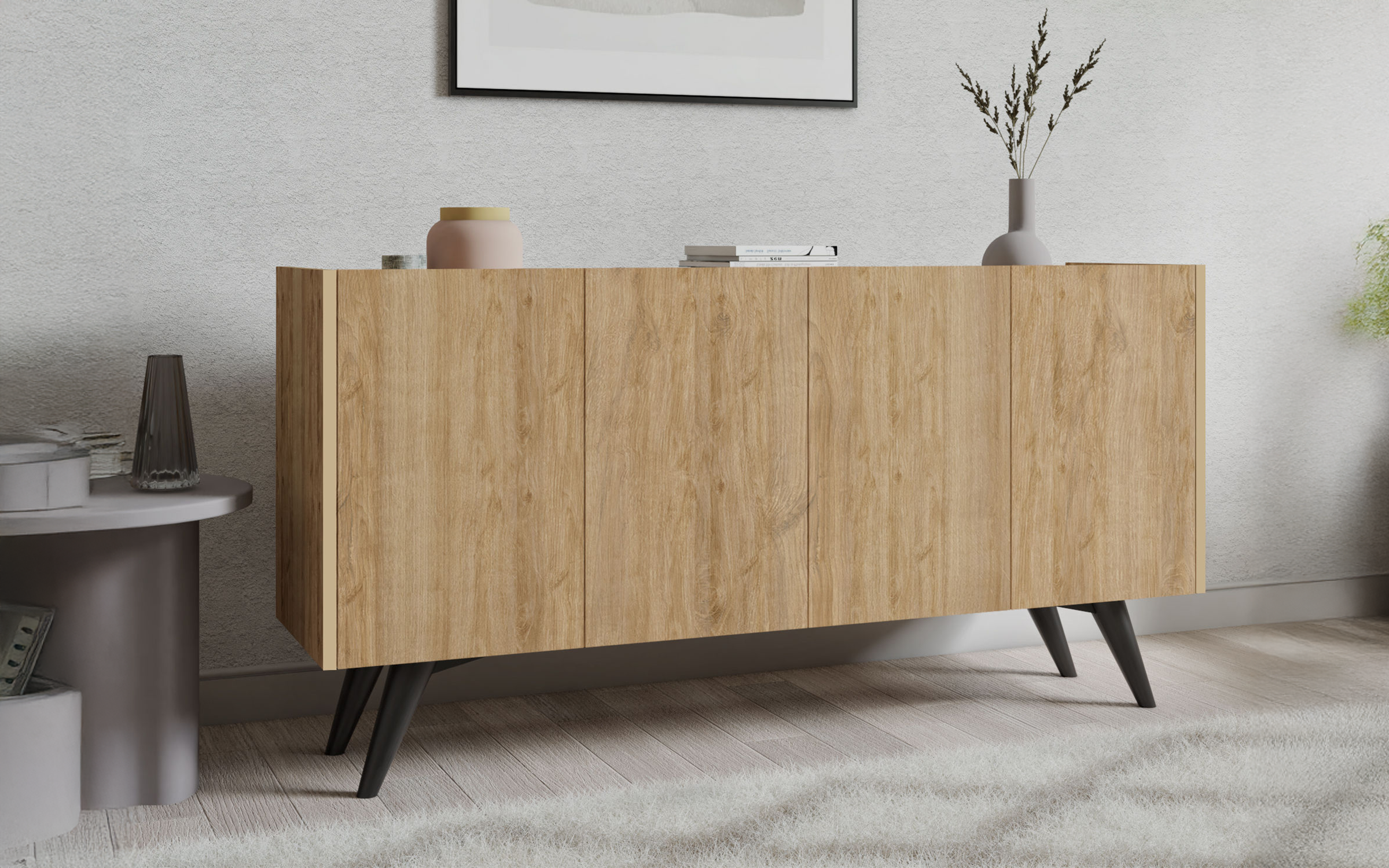 Comoda Pekin, stejar  1