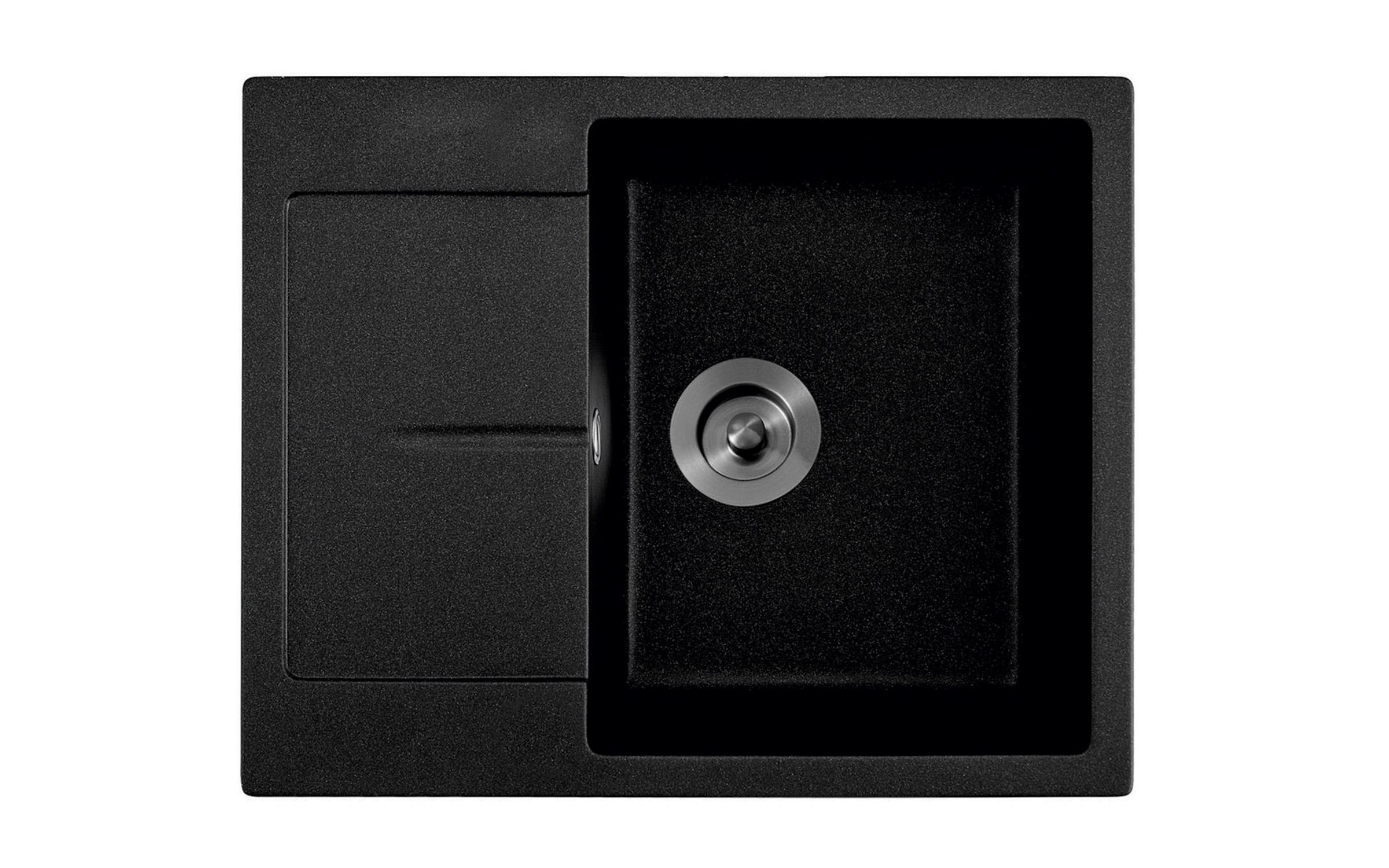 Chiuveta din granit ICGS8220, negru, adancime 21.5 сm  1