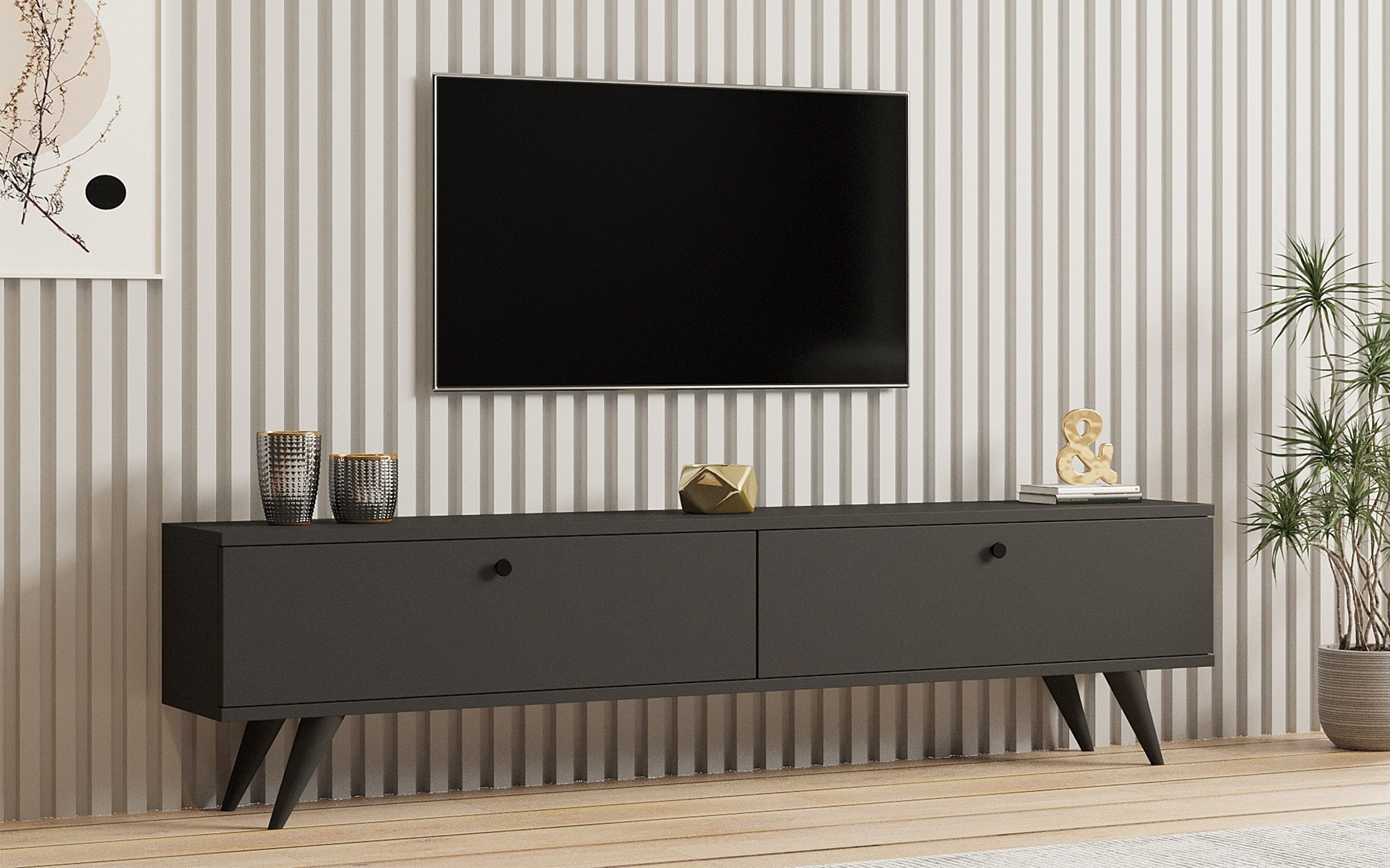 Modul TV Paris, antracit  1