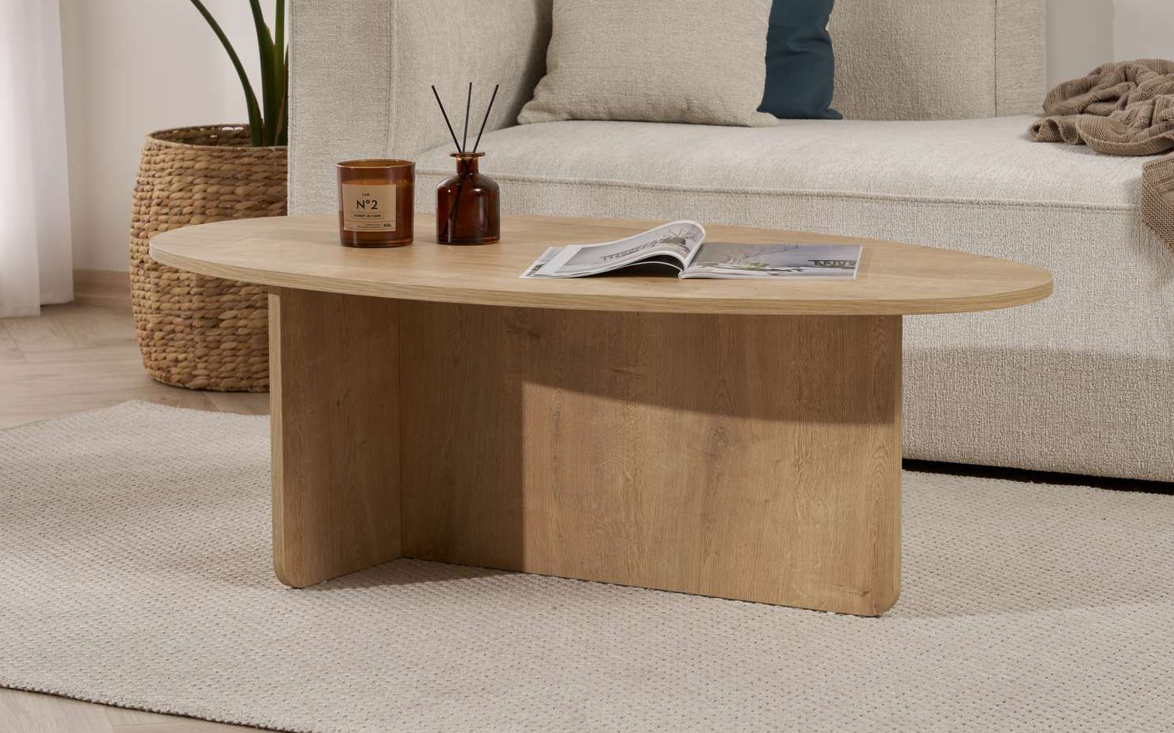 Masuta de cafea Orba, stejar  3