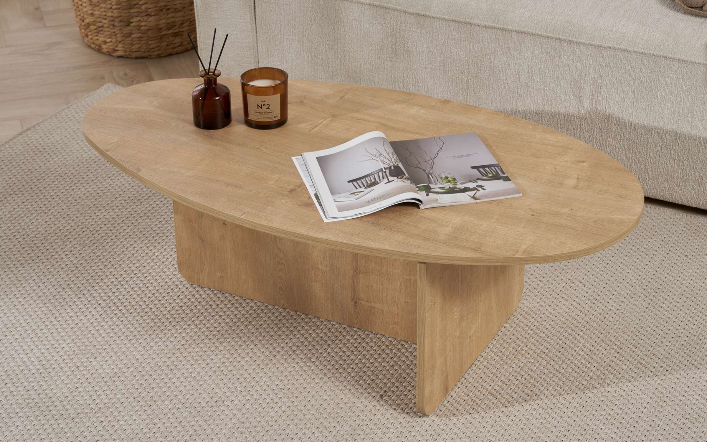 Masuta de cafea Orba, stejar  5