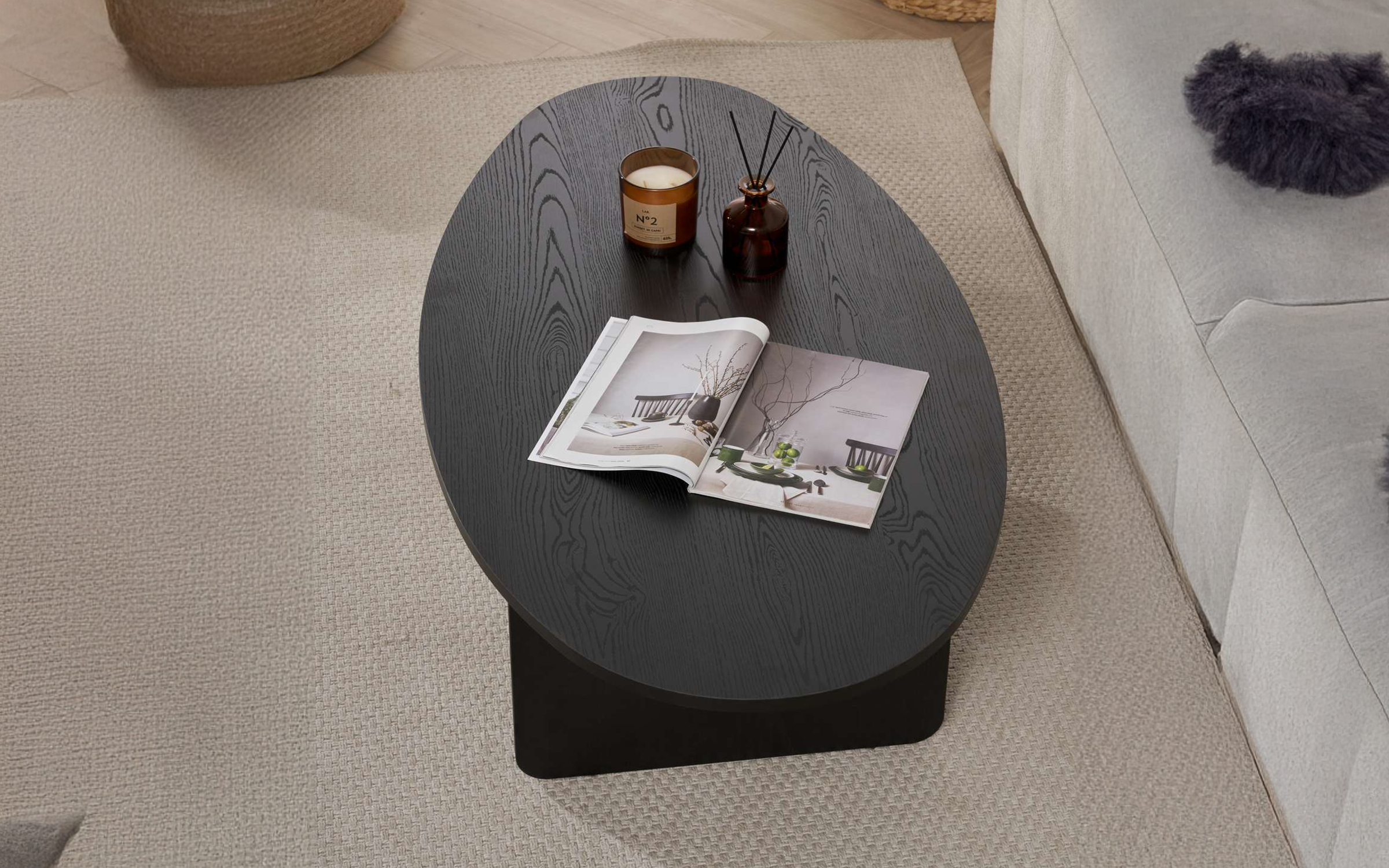 Masuta de cafea Orba, negru  6