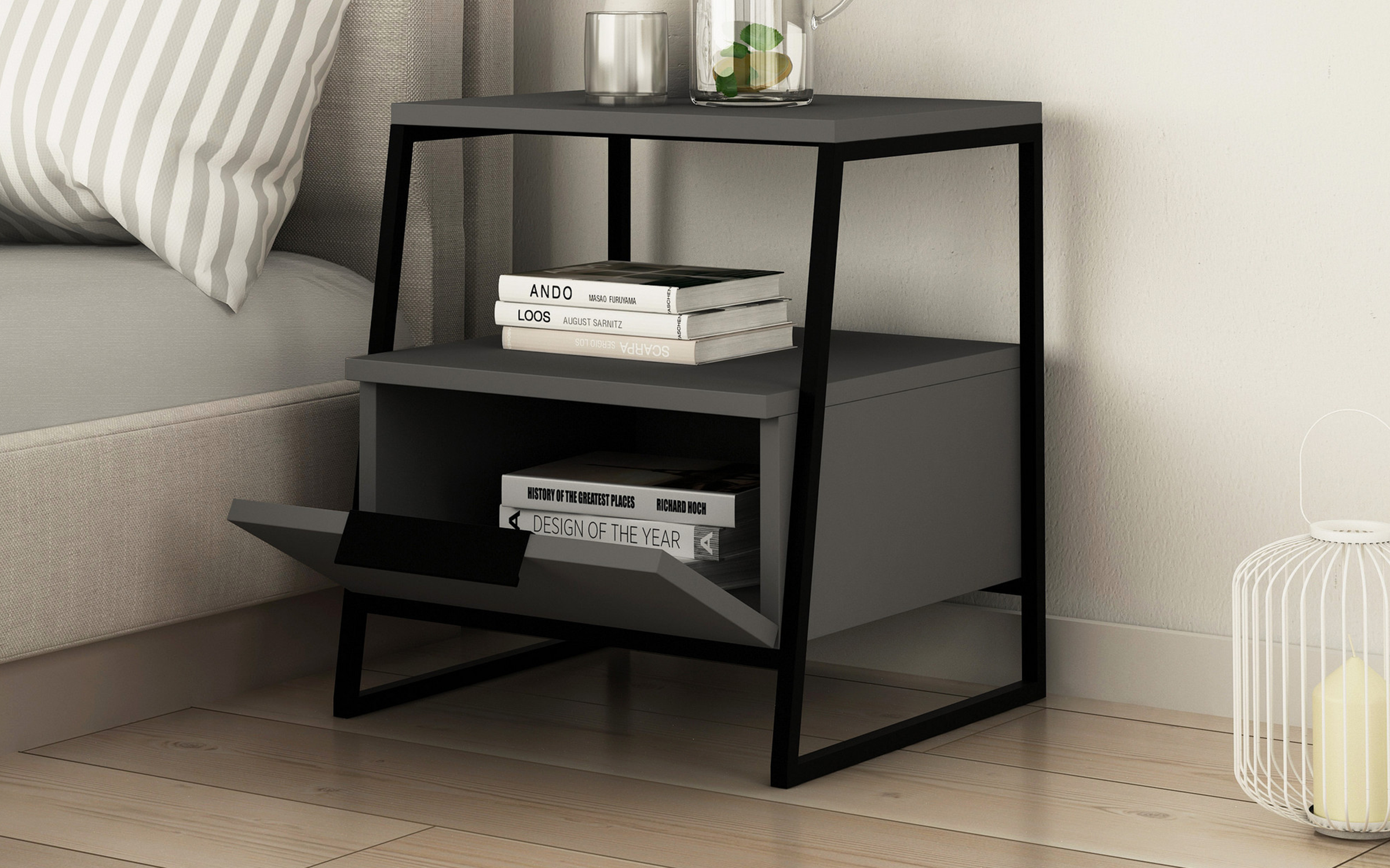 Noptiera Pall, antracit  3