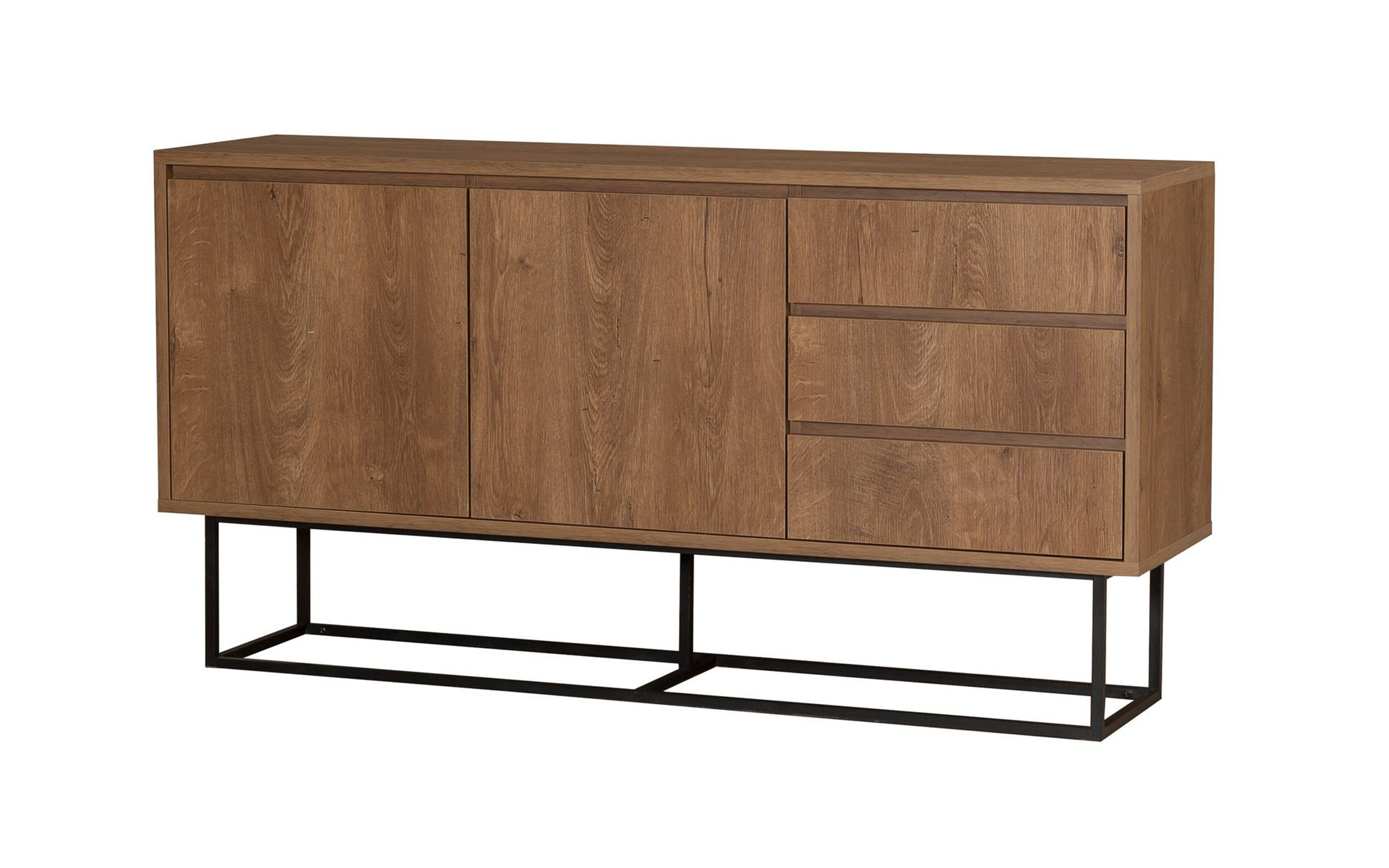 Modul TV Ruba, nuc + negru  3